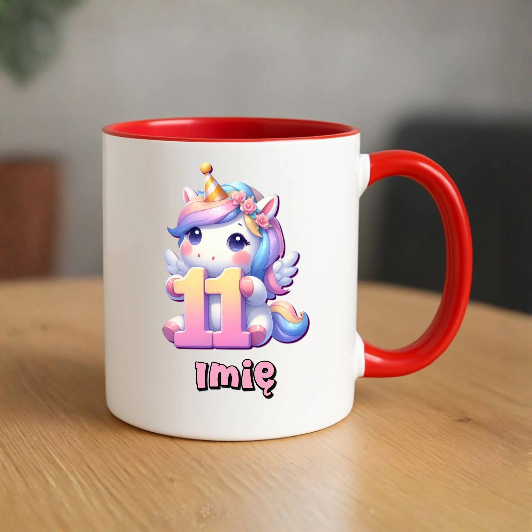 Jednorożec | Kubek na 11. urodziny dla dziewczynki U55 - StoryCups.pl