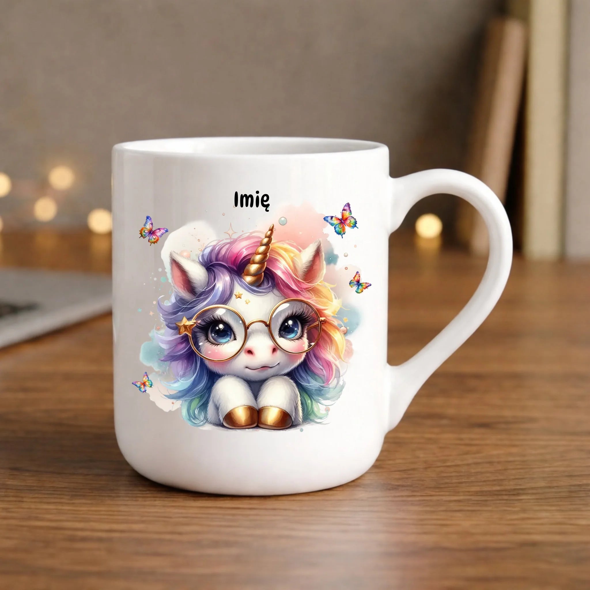 Jednorożec ze złotym rogiem | Kubek dla dziecka DD13 - StoryCups.pl