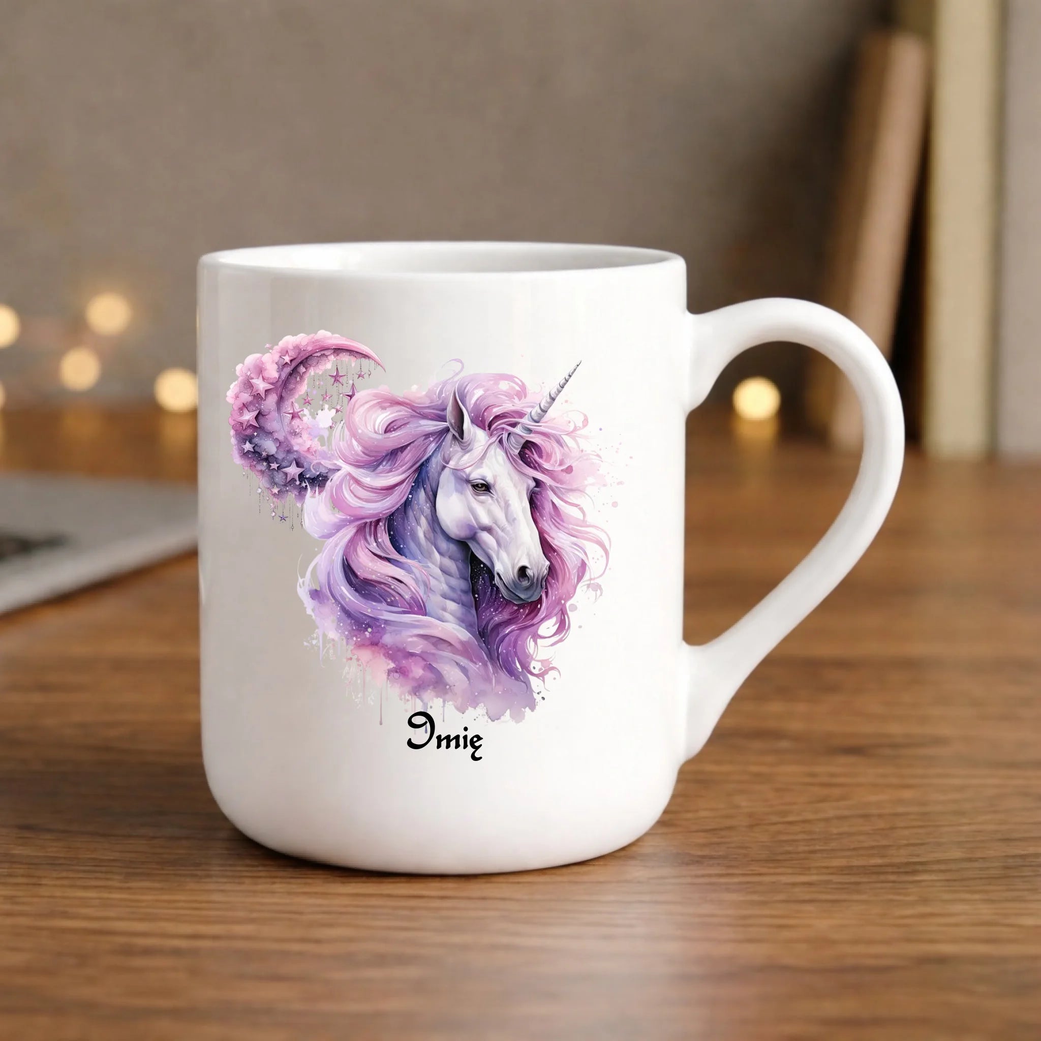 Różowy jednorożec | Personalizowany kubek DD15