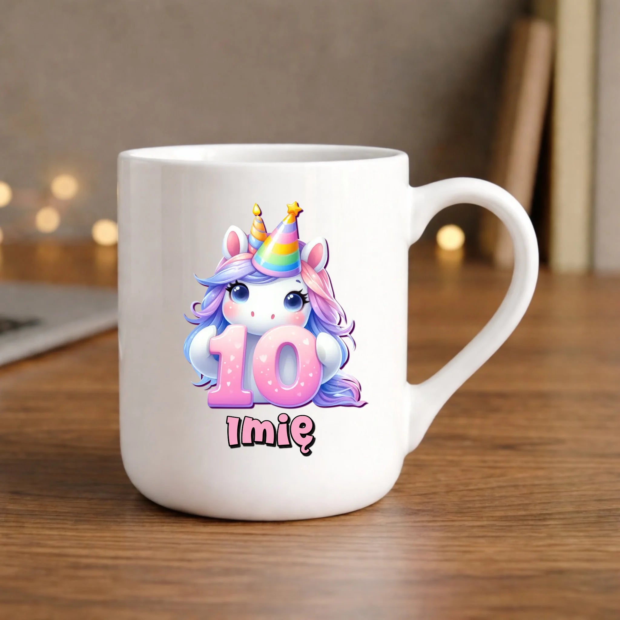 Jednorożec | Kubek na 10. urodziny dla dziewczynki U54 - StoryCups.pl