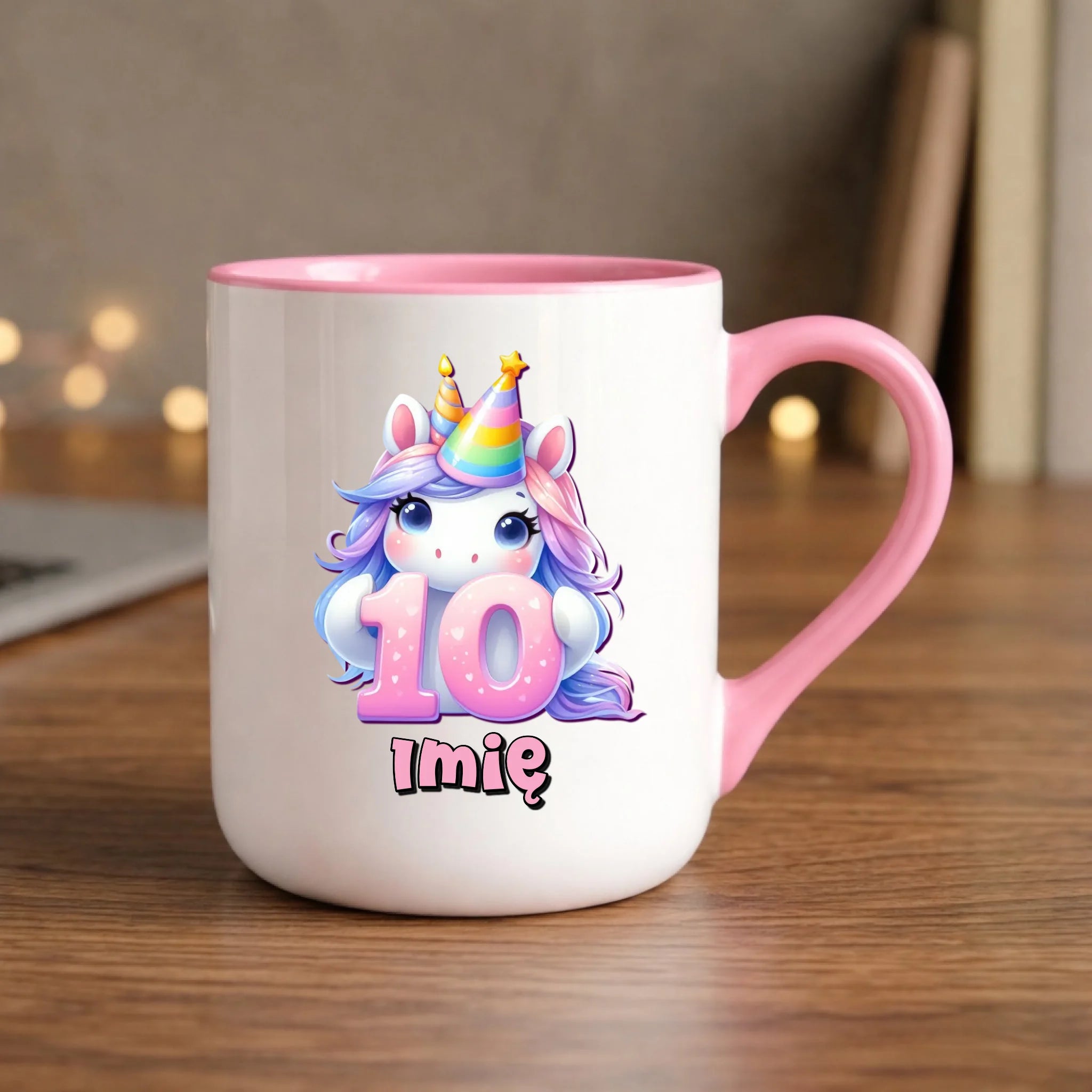 Jednorożec | Kubek na 10. urodziny dla dziewczynki U54 - StoryCups.pl