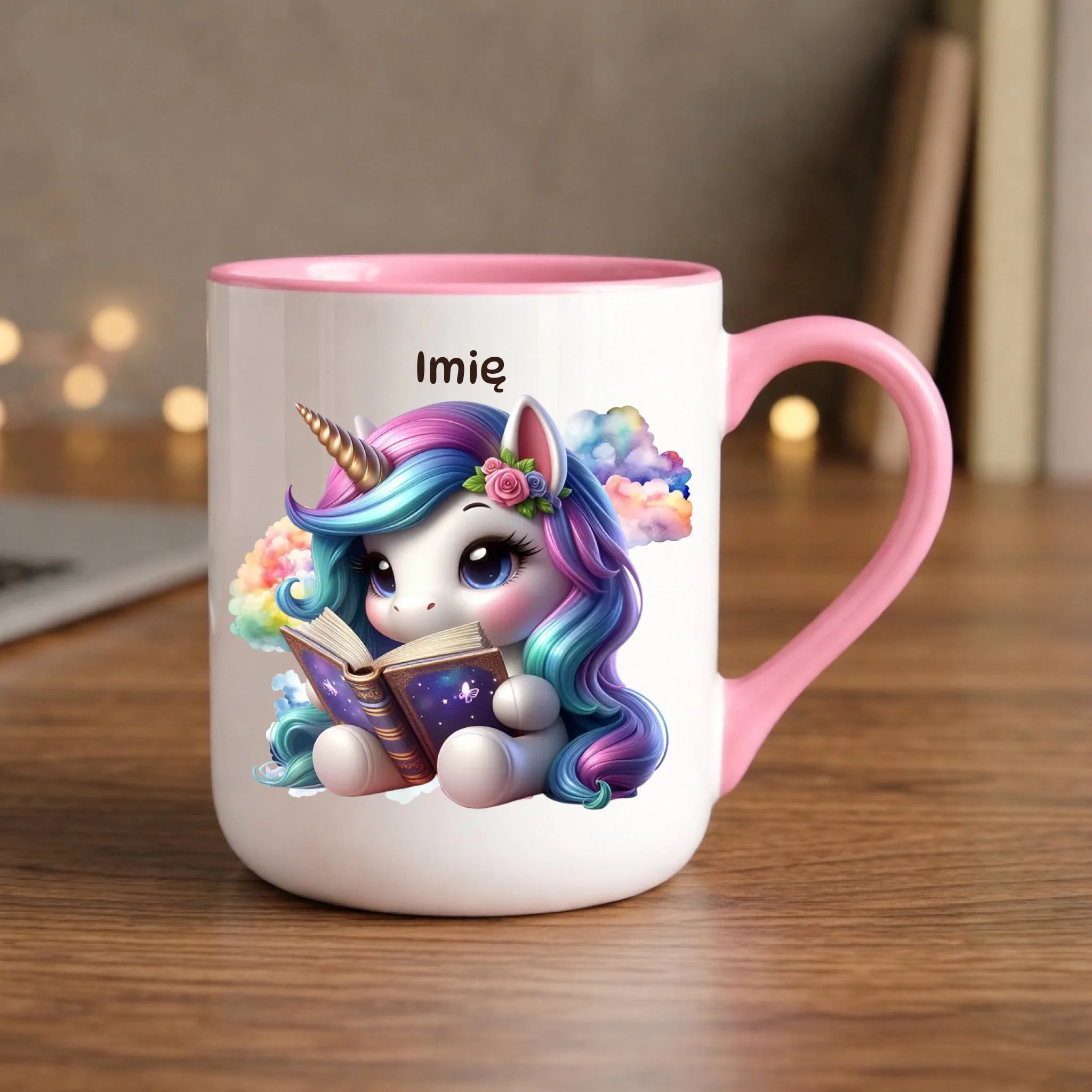 Jednorożec z książką | Kubek dla dziecka DD09 - StoryCups.pl