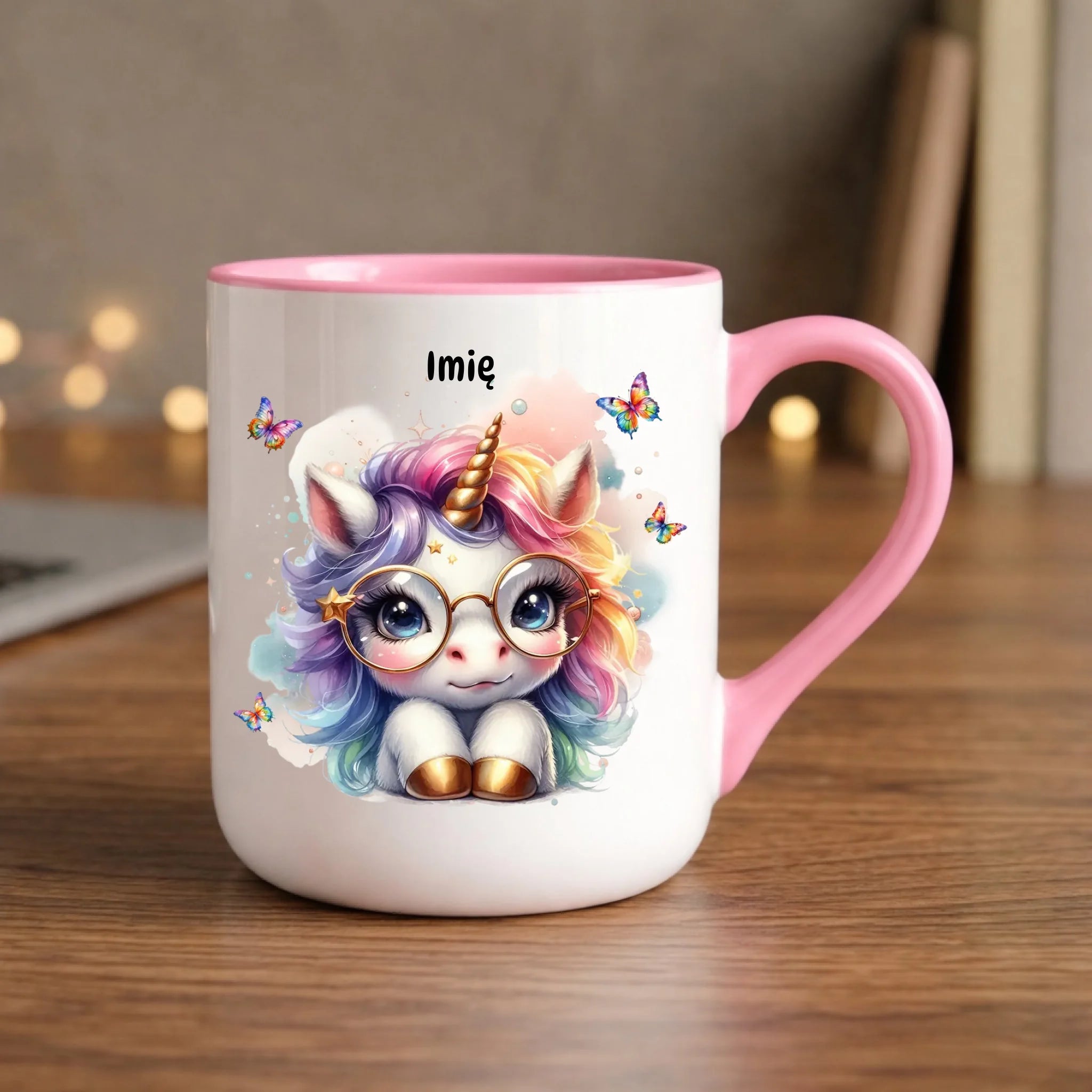 Jednorożec ze złotym rogiem | Kubek dla dziecka DD13 - StoryCups.pl