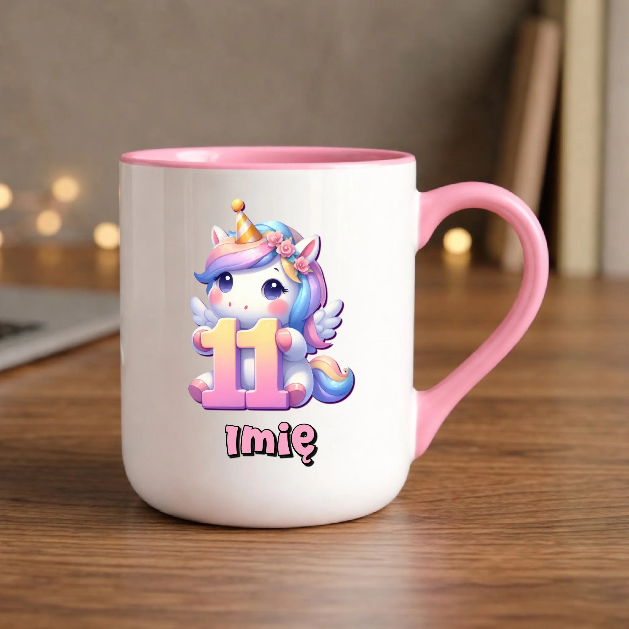 Jednorożec | Kubek na 11. urodziny dla dziewczynki U55 - StoryCups.pl