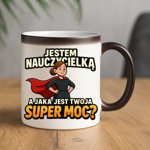 Prezent dla nauczyciela kubek magiczny NAUCZYCIEL ZAKOŃCZENIE ROKU SZKOLNEGO