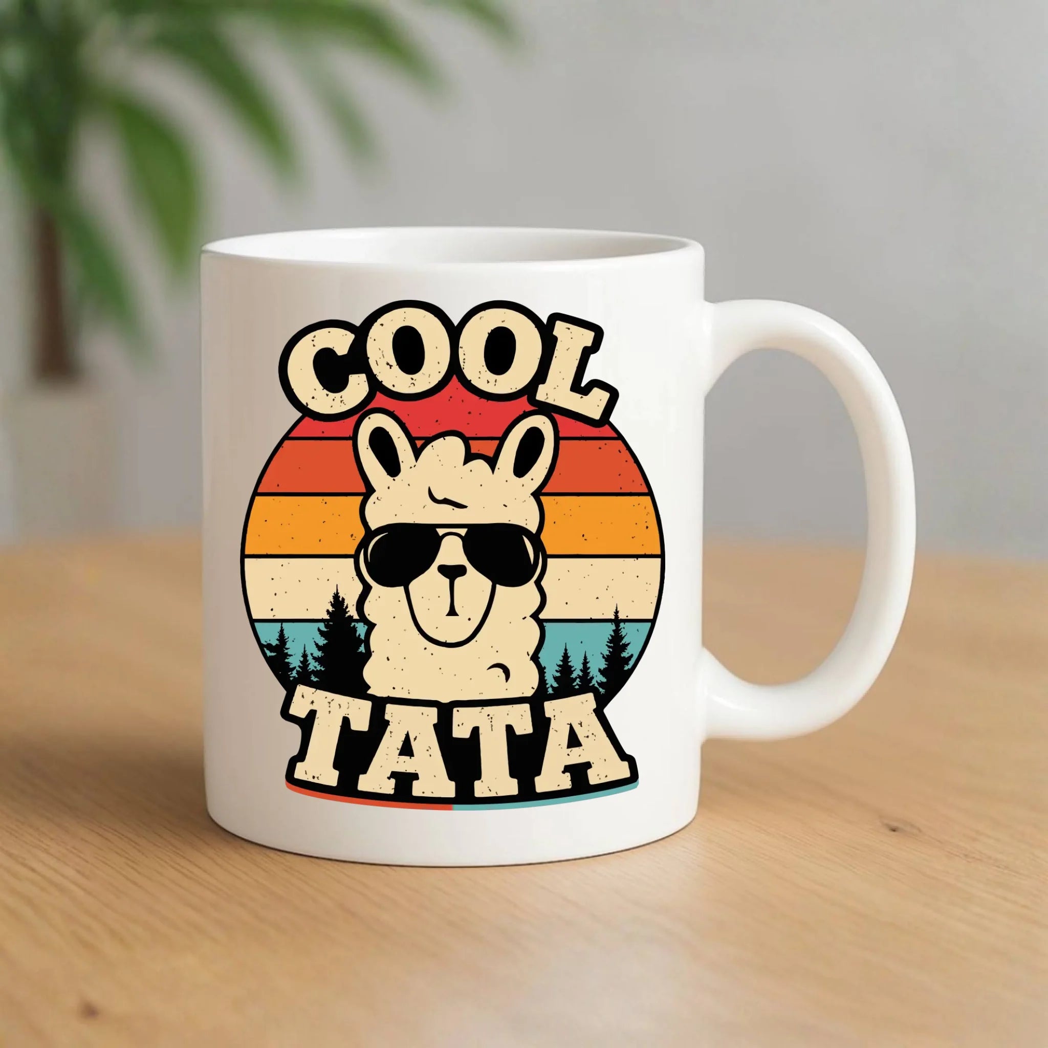 Kubek dla taty - Lama w okularach Cool tata DT04 - StoryCups.pl