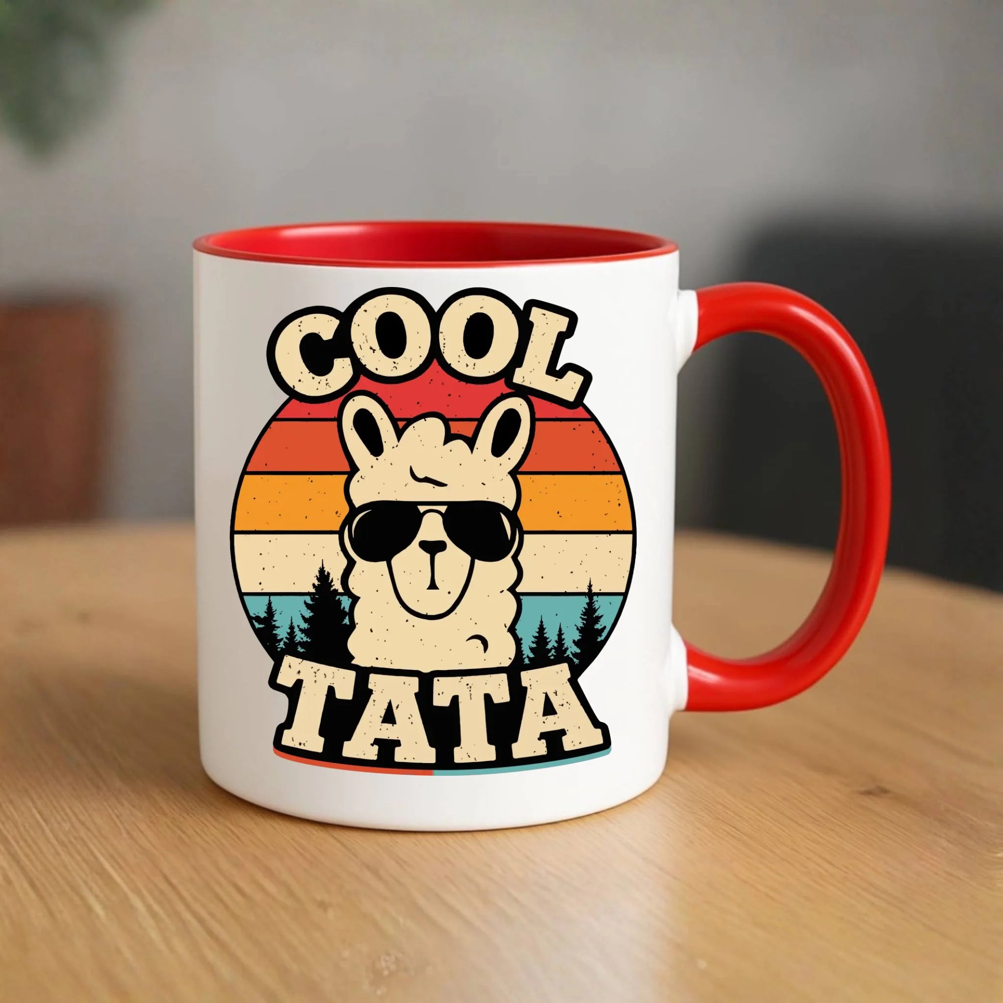Kubek dla taty - Lama w okularach Cool tata DT04 - StoryCups.pl