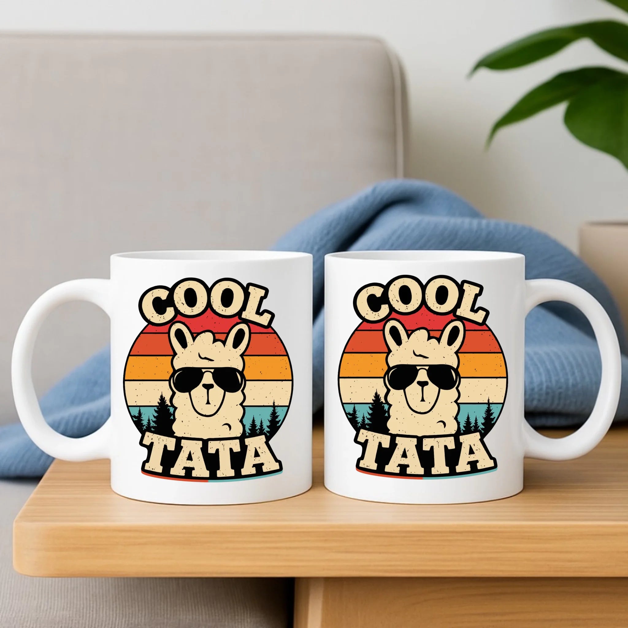 Kubek dla taty - Lama w okularach Cool tata DT04 - StoryCups.pl