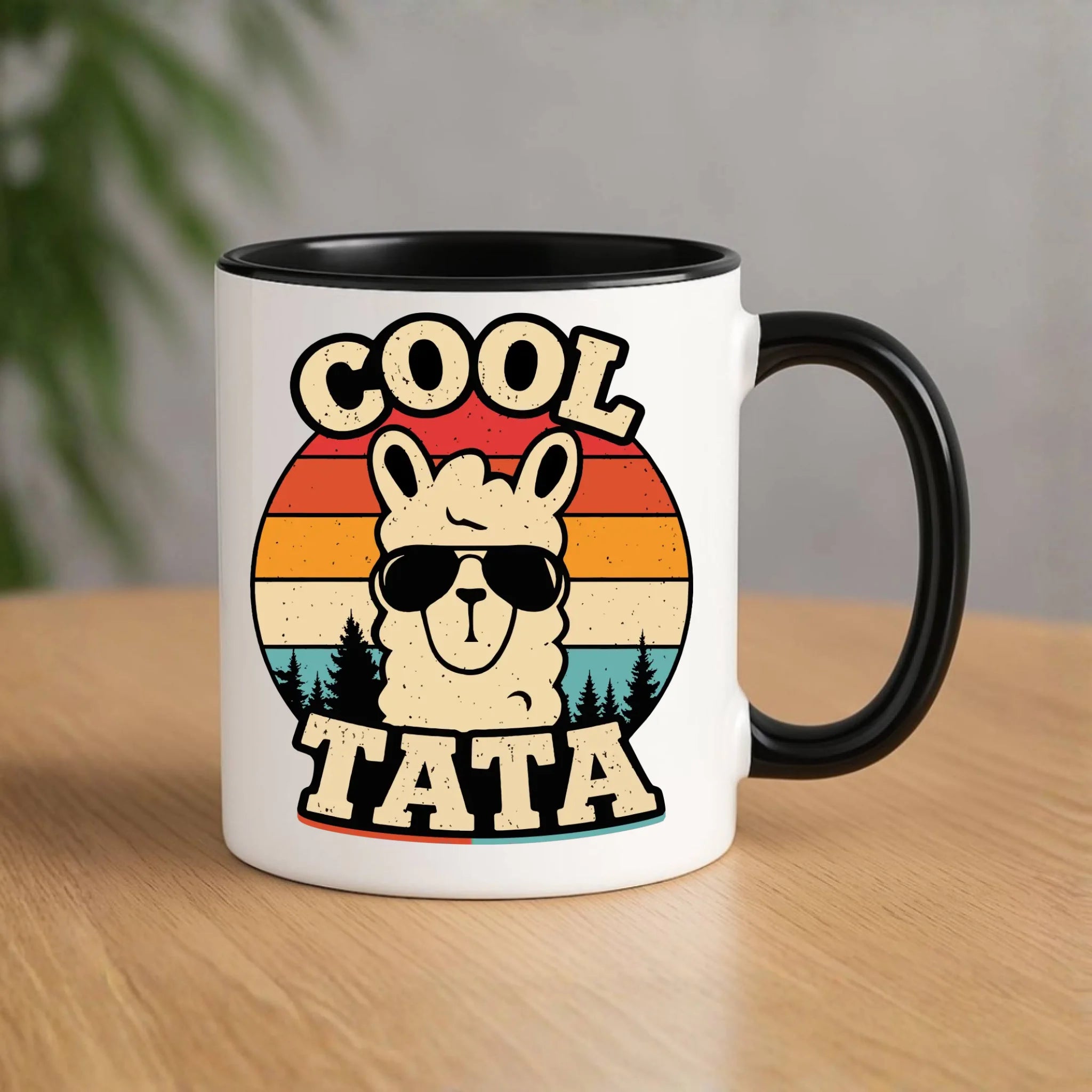 Kubek dla taty - Lama w okularach Cool tata DT04 - StoryCups.pl