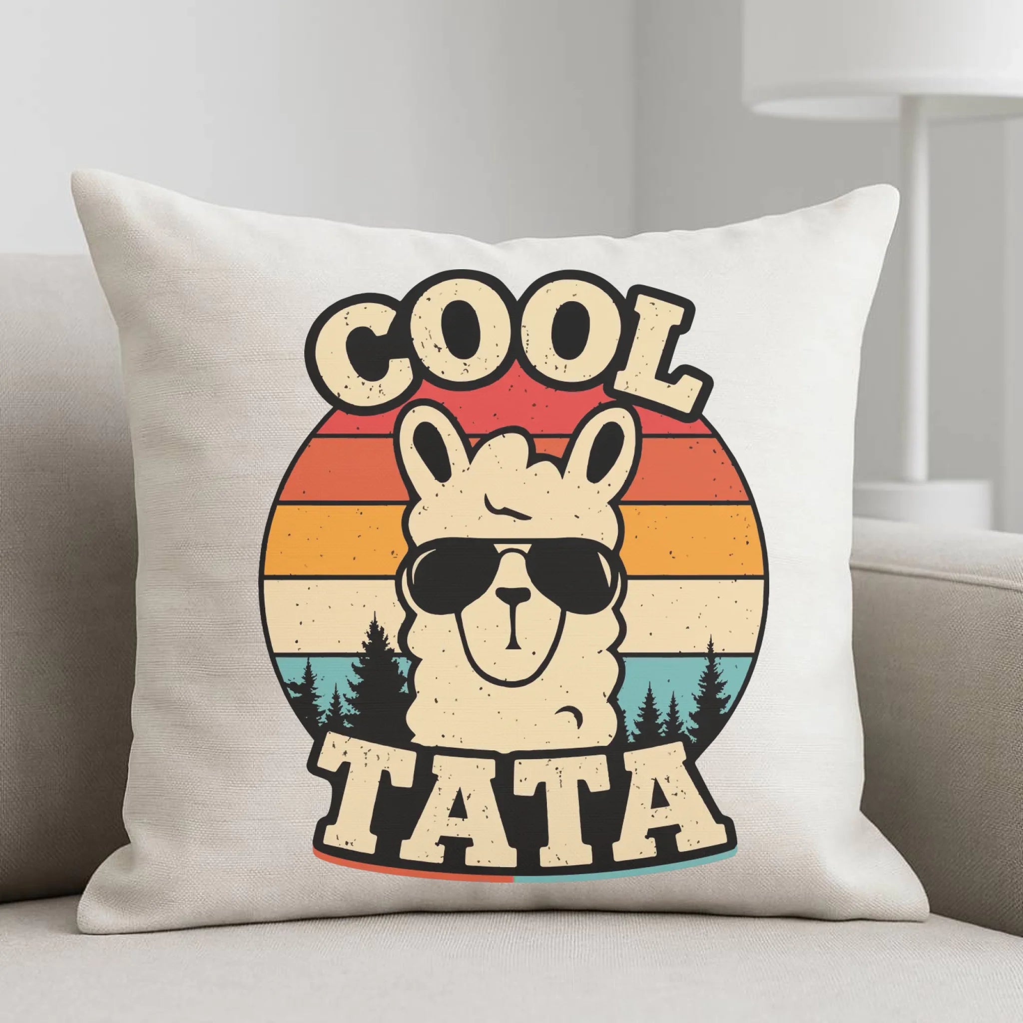Poduszka dla taty - Lama w okularach Cool tata DT04 - StoryCups.pl