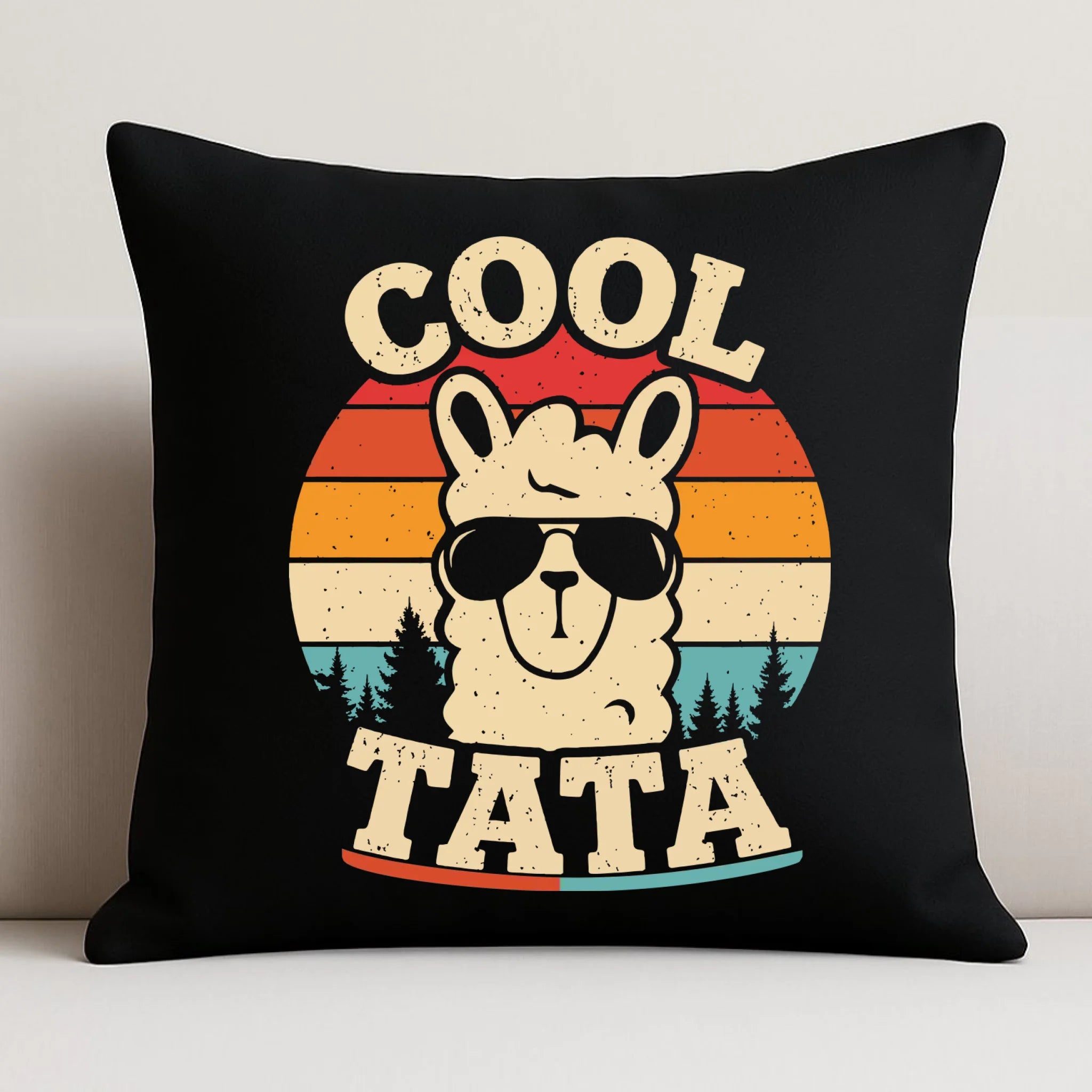 Poduszka dekoracyjna dla taty - Lama w okularach Cool tata DT04 - StoryCups.pl