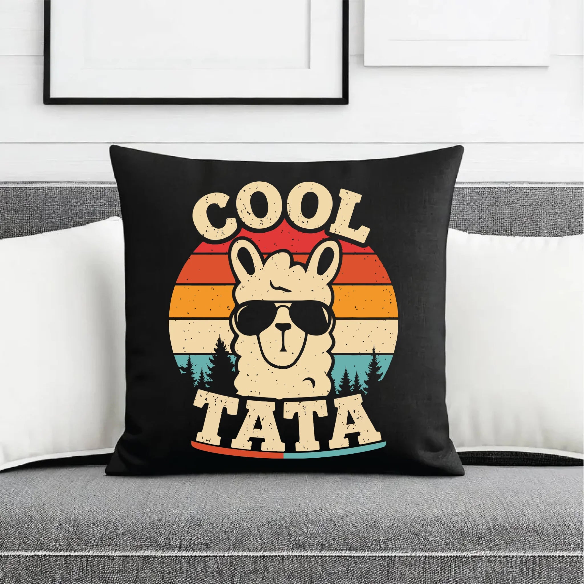 Poduszka dekoracyjna dla taty - Lama w okularach Cool tata DT04 - StoryCups.pl