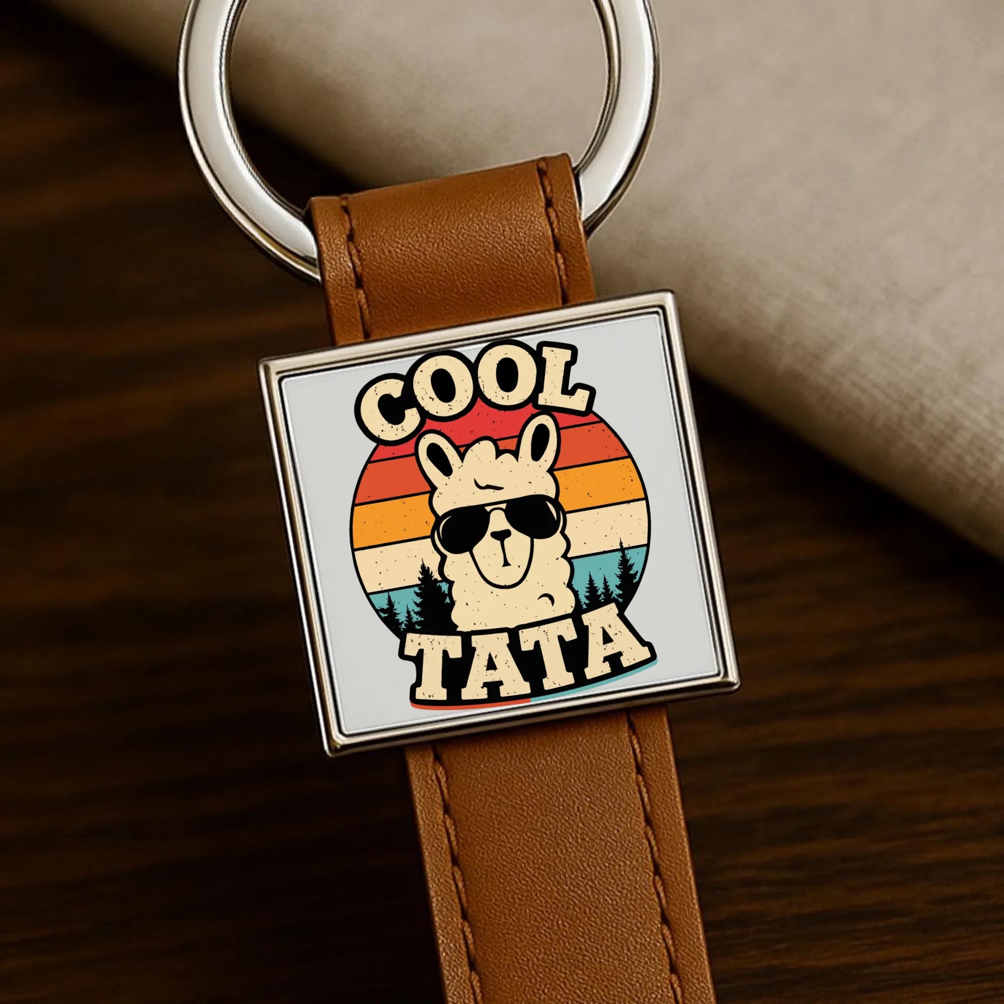 Brelok dla taty - Lama w okularach Cool tata DT04 - StoryCups.pl