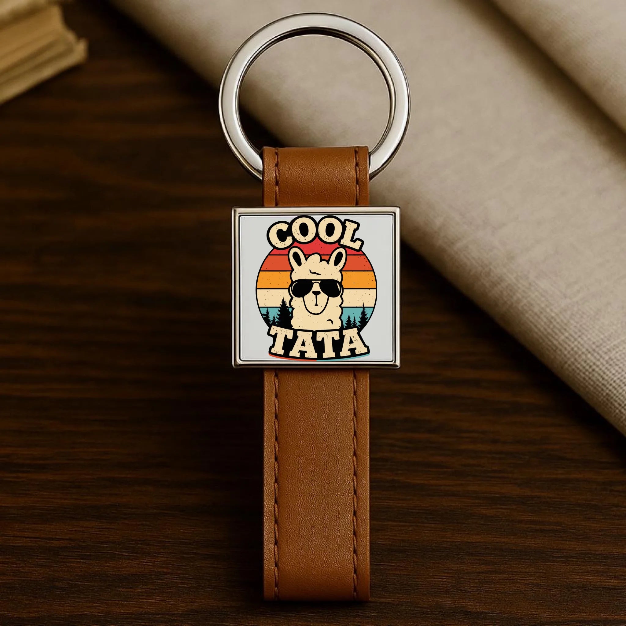 Brelok dla taty - Lama w okularach Cool tata DT04 - StoryCups.pl