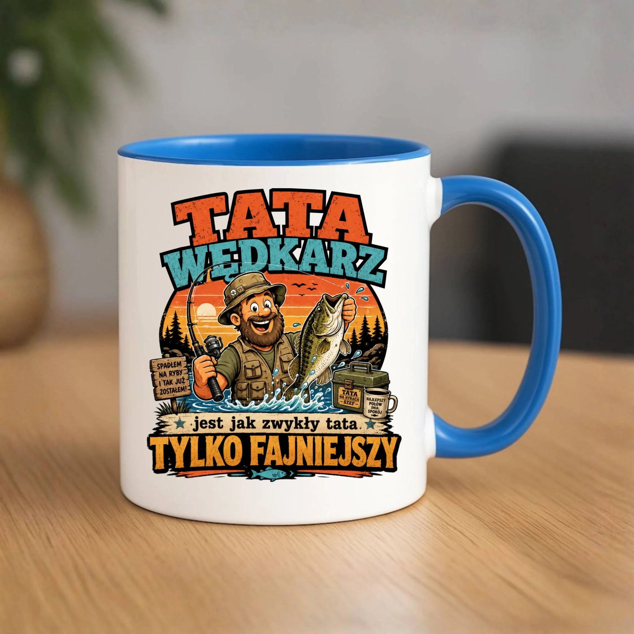 Kubek dla taty wędkarza - Tata wędkarz DT06 - StoryCups.pl