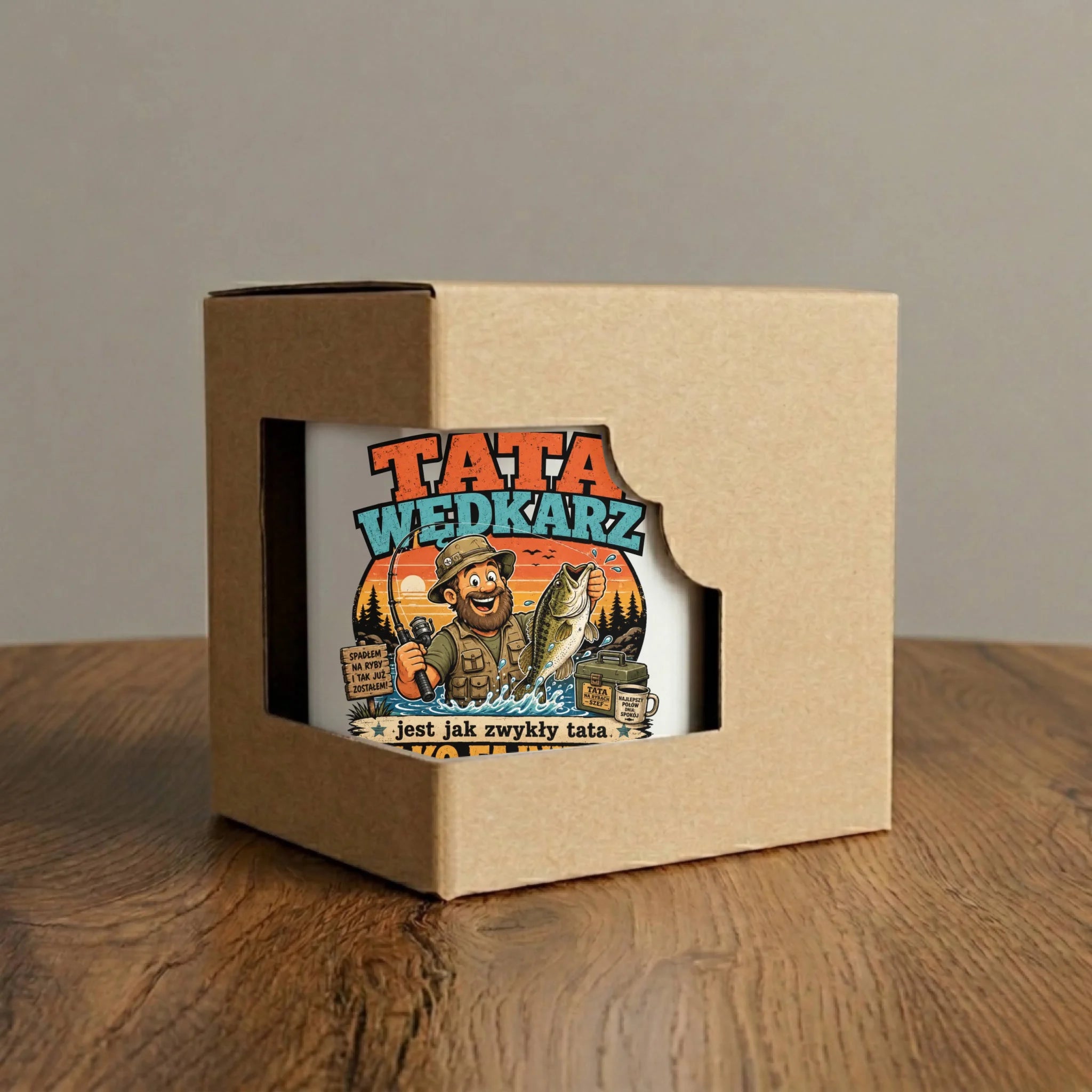 Kubek dla taty wędkarza - Tata wędkarz DT06 - StoryCups.pl