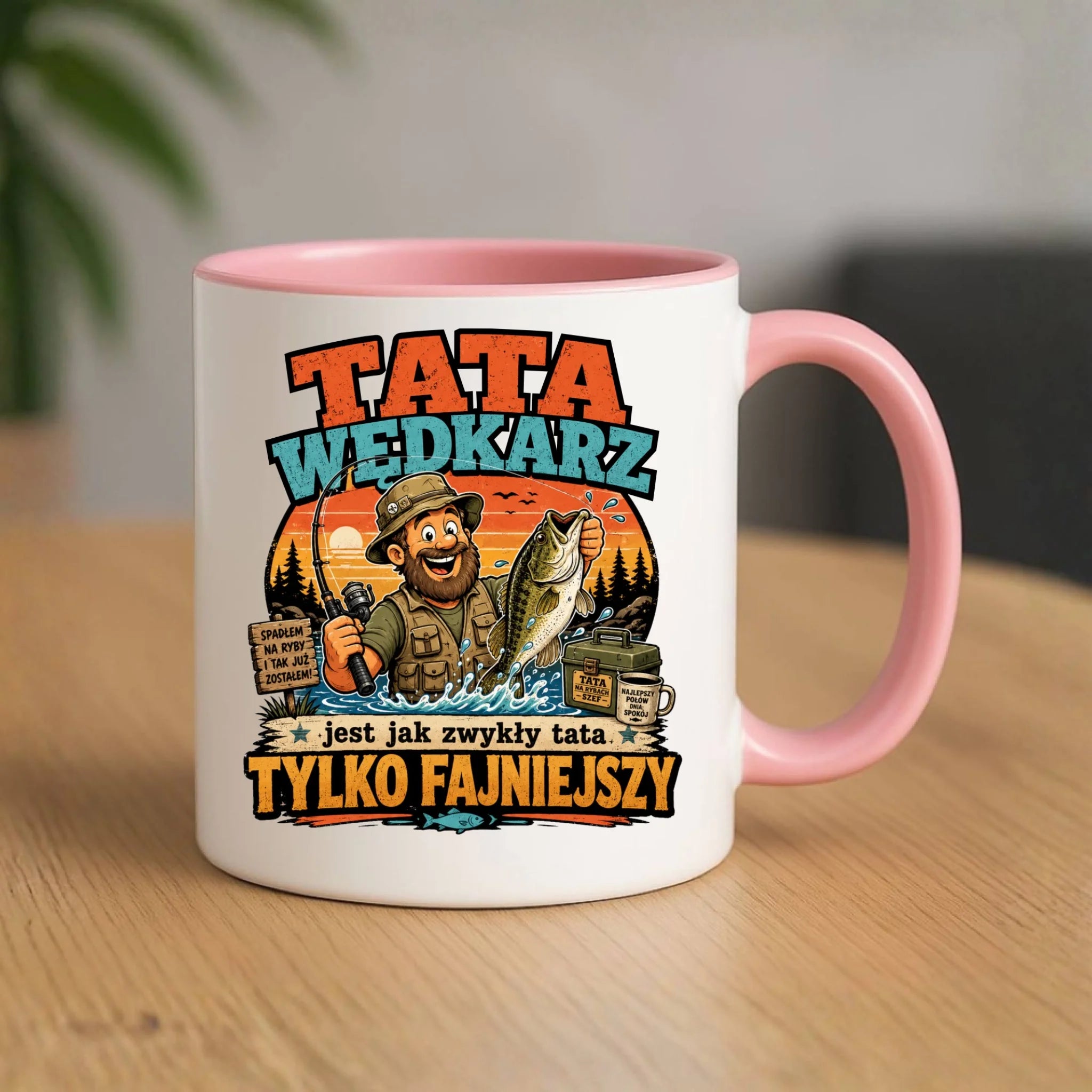 Kubek dla taty wędkarza - Tata wędkarz DT06 - StoryCups.pl
