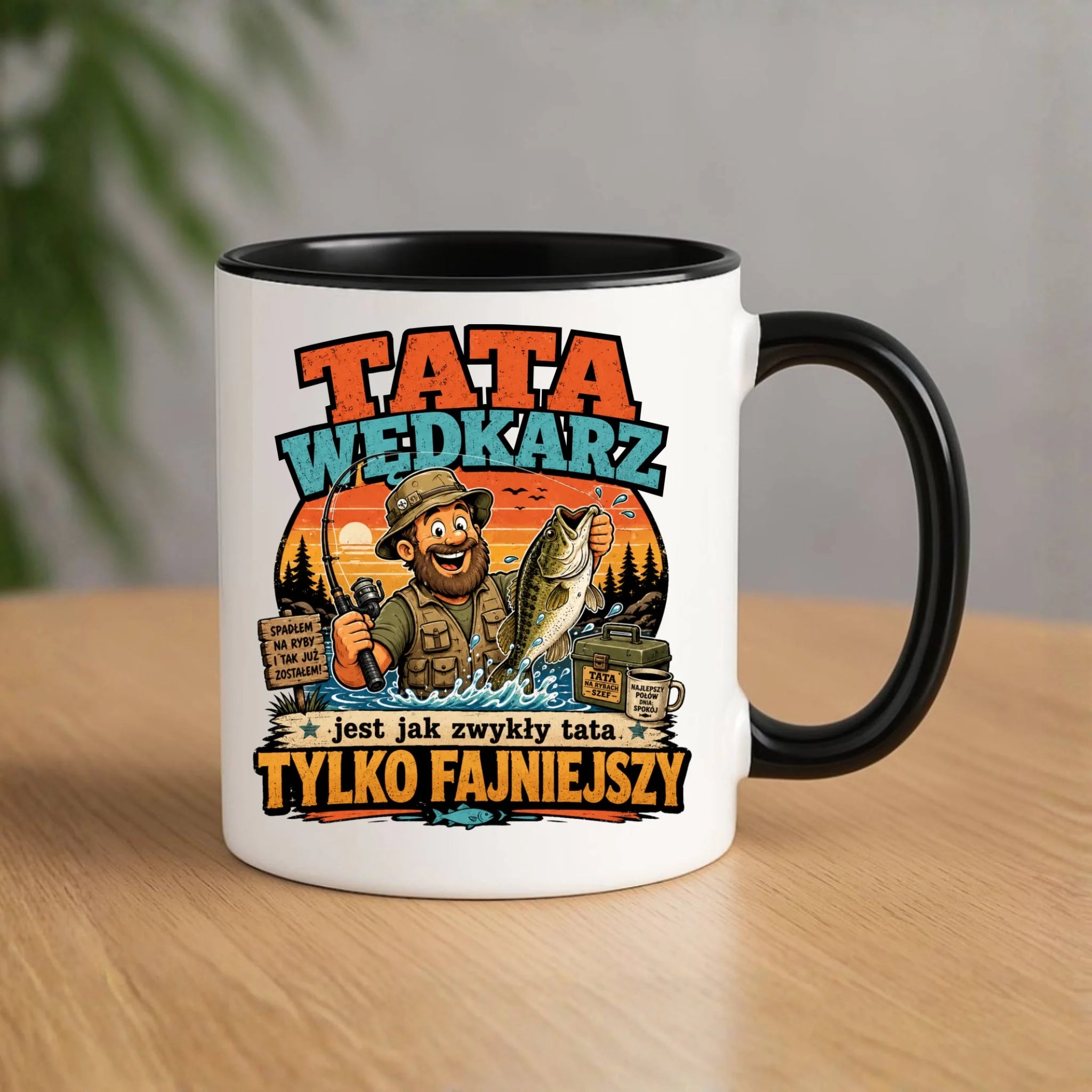 Kubek dla taty wędkarza - Tata wędkarz DT06 - StoryCups.pl