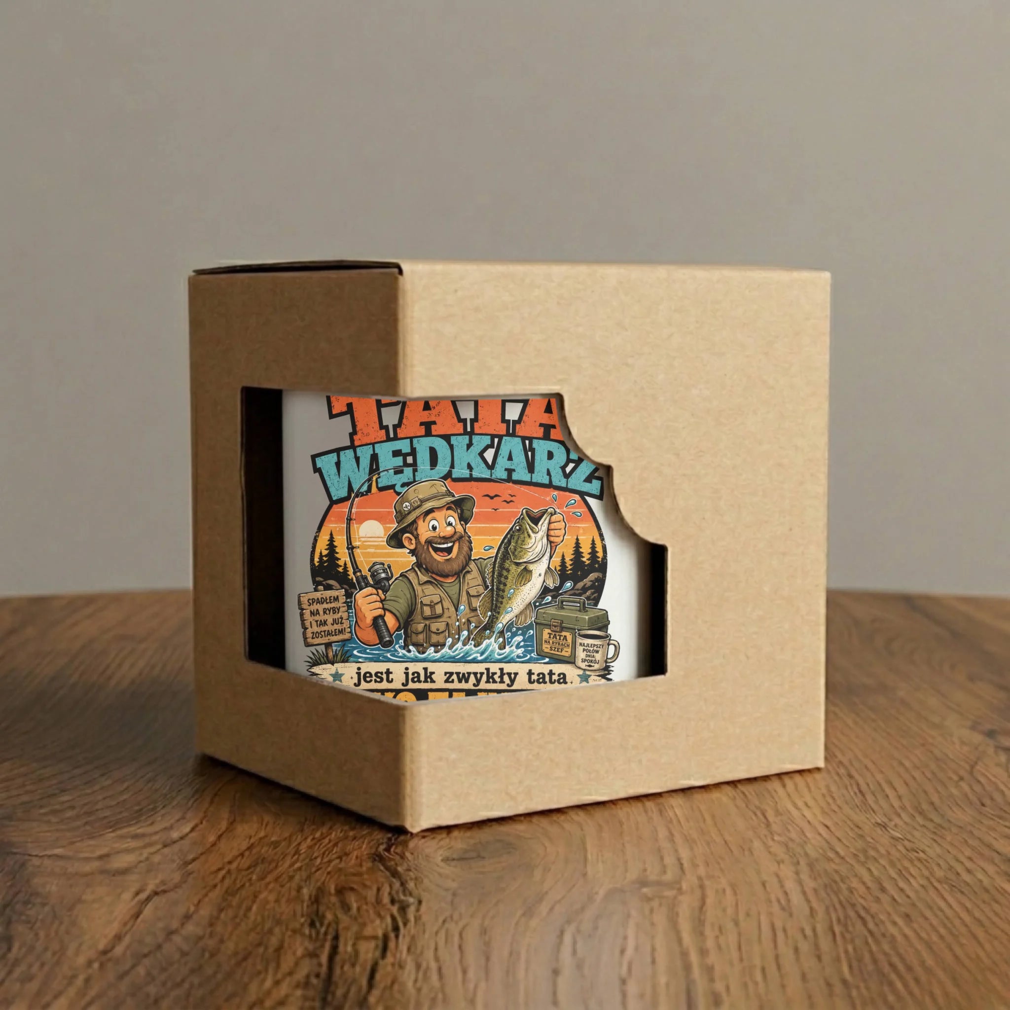 Kubek elegant dla taty wędkarza - Tata wędkarz DT06 - StoryCups.pl