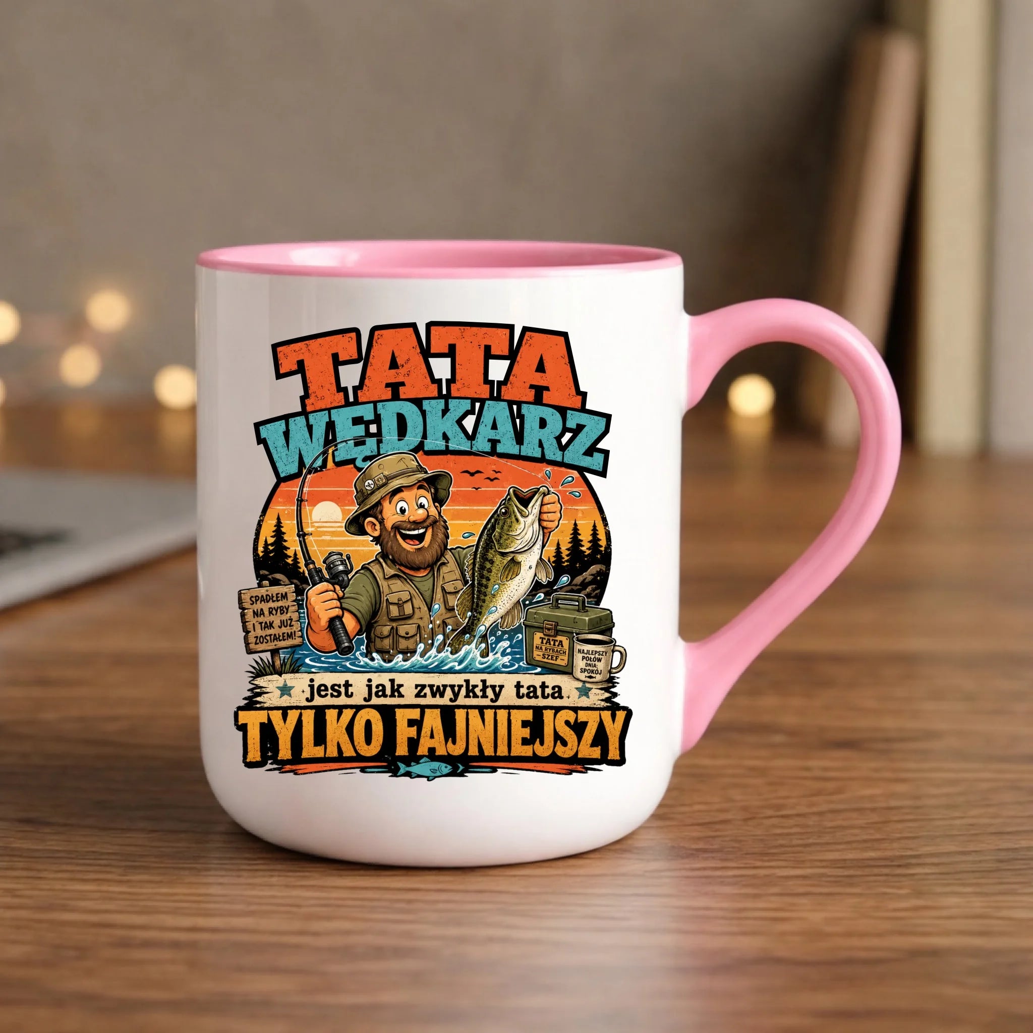 Kubek elegant dla taty wędkarza - Tata wędkarz DT06 - StoryCups.pl
