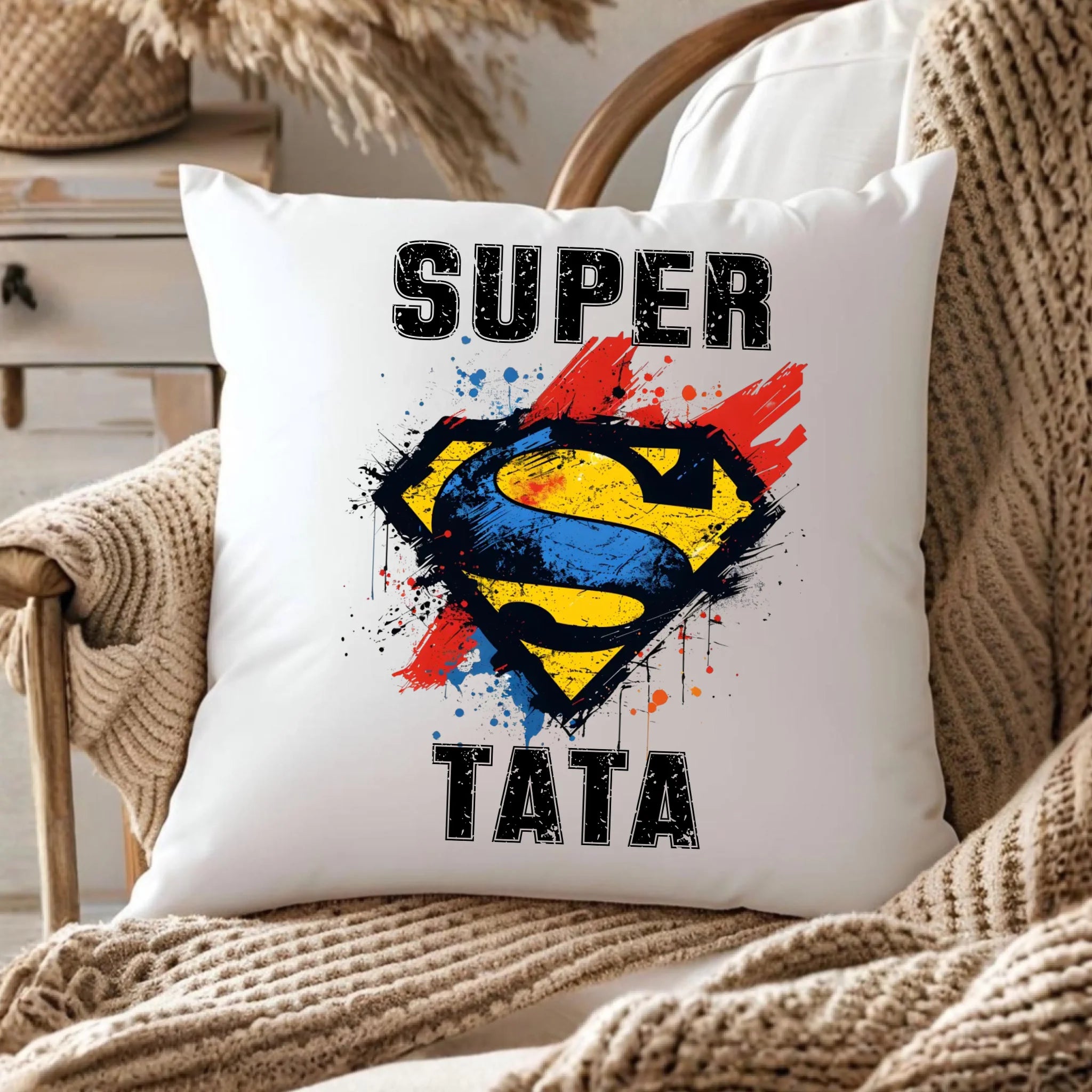 Poduszka dla taty - Super Tata superbohater DT07 - StoryCups.pl