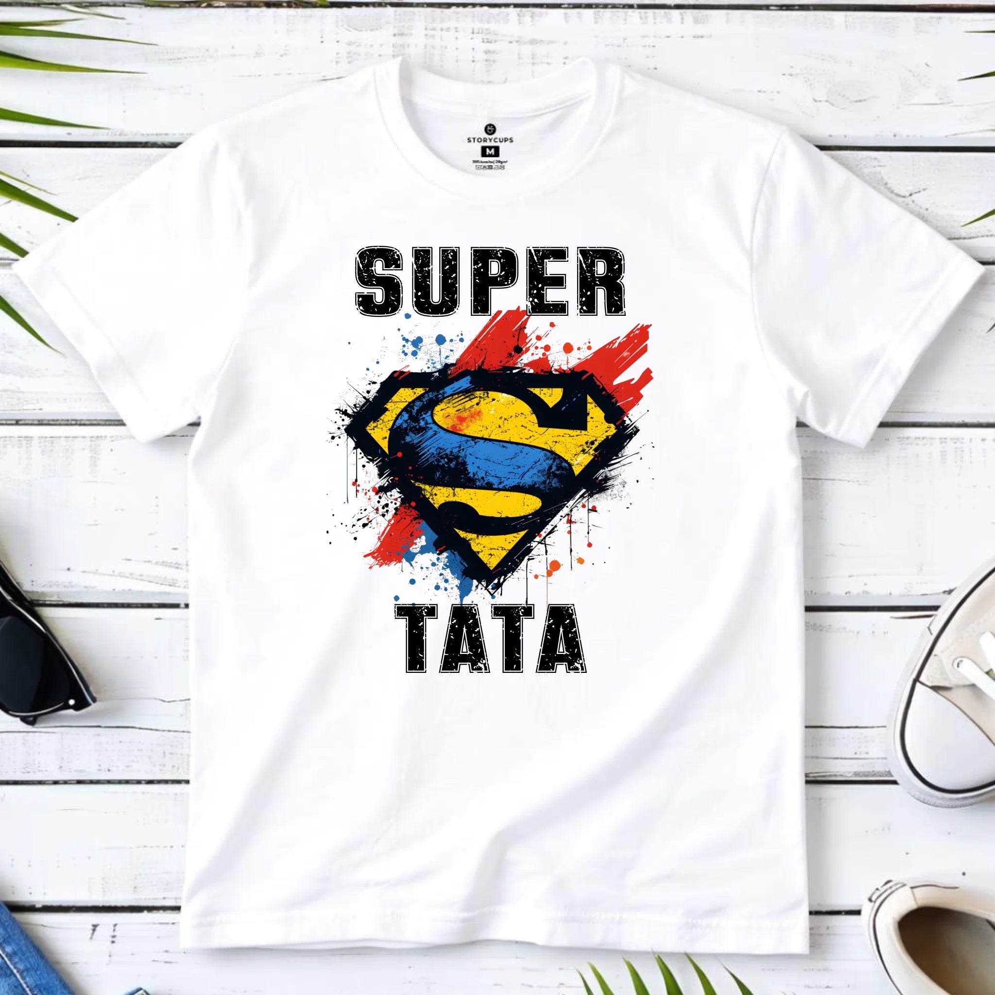 Koszulka dla taty - Super Tata superbohater DT07 - StoryCups.pl