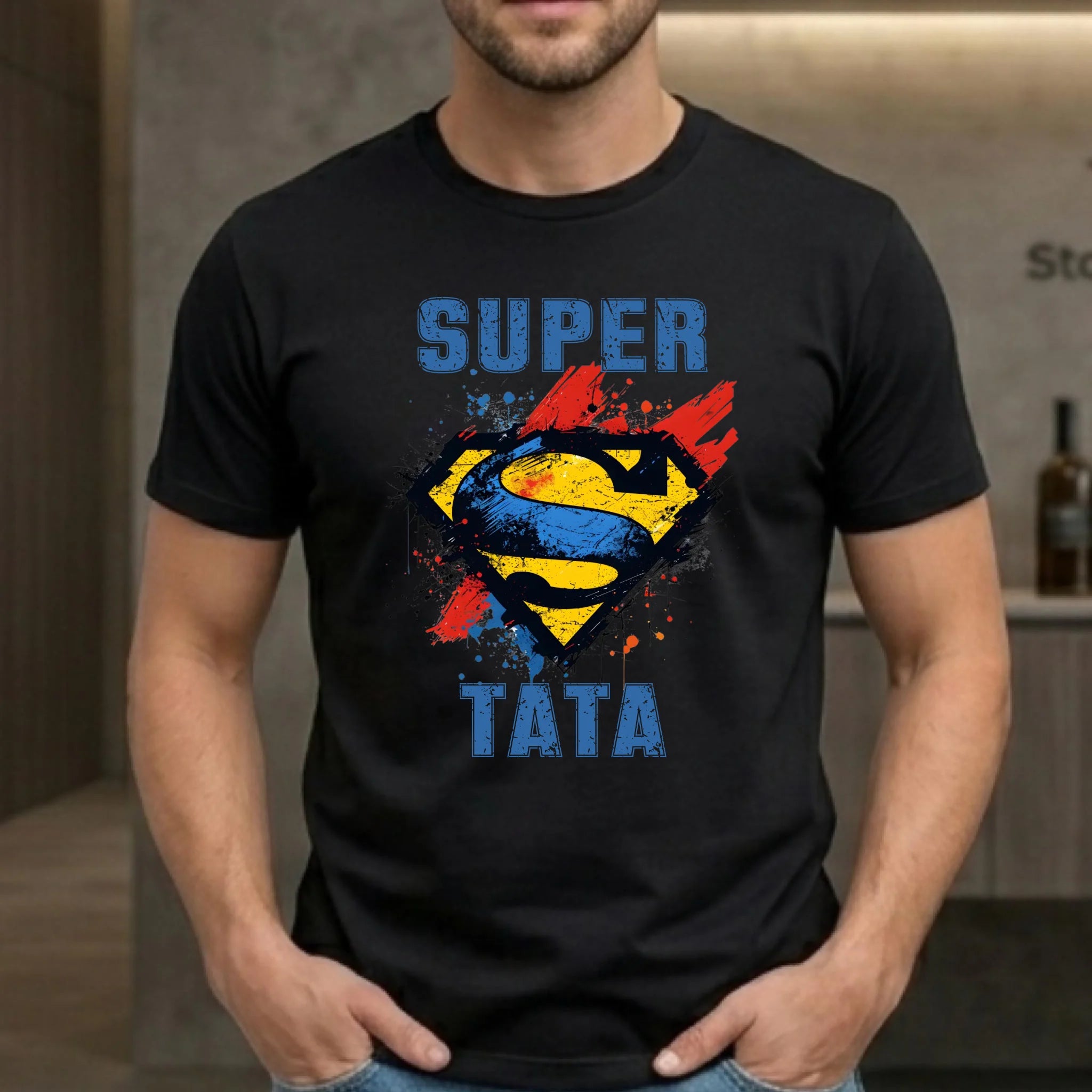 Koszulka dla taty - Super Tata superbohater DT07 - StoryCups.pl
