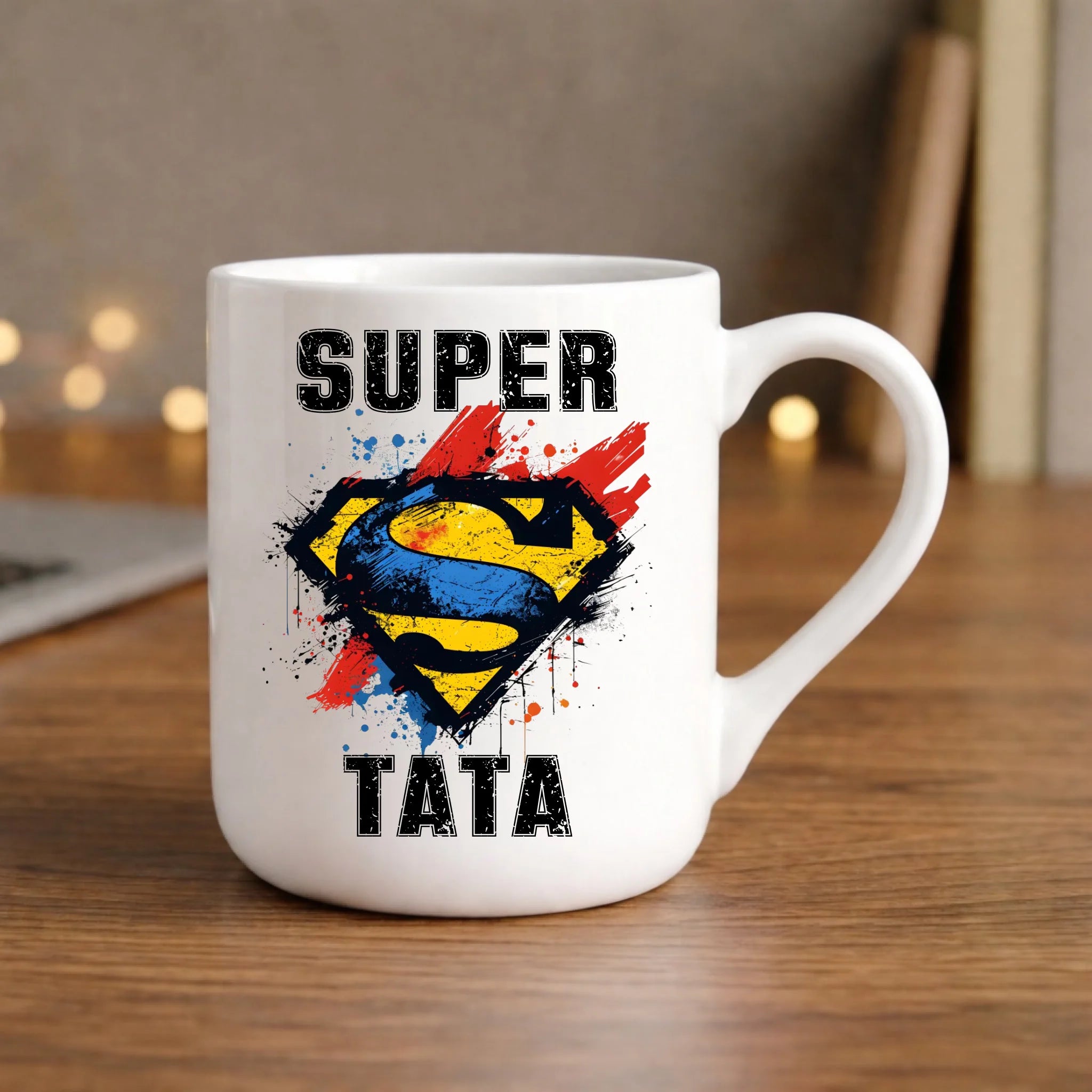 Kubek elegant dla taty - Super Tata superbohater DT07 - StoryCups.pl