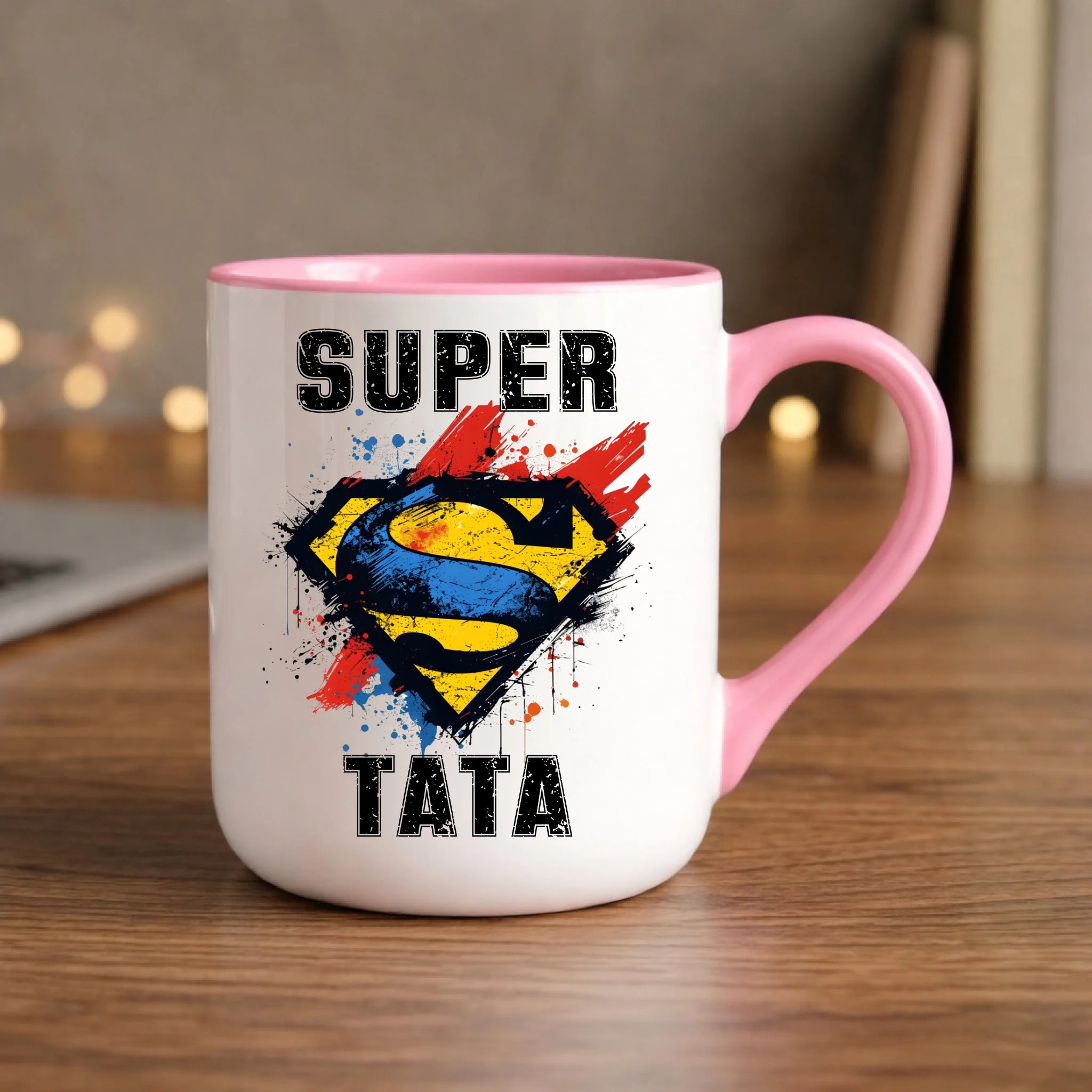 Kubek elegant dla taty - Super Tata superbohater DT07 - StoryCups.pl