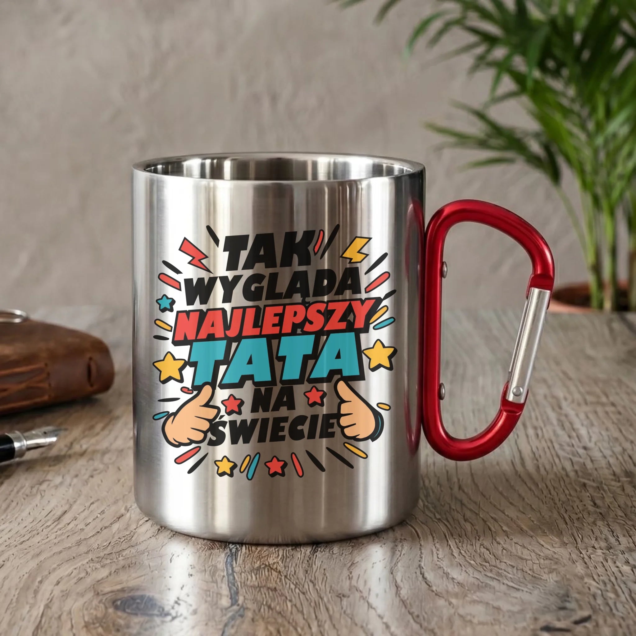 Kubek turystyczny dla taty - Tak wygląda najlepszy tata na świecie DT08 - StoryCups.pl