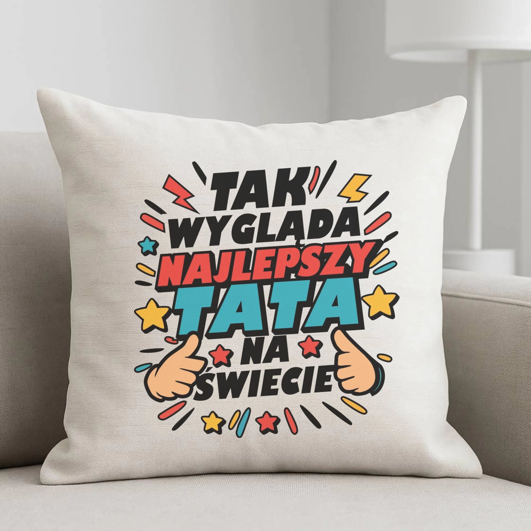 Poduszka dla taty - Tak wygląda najlepszy tata na świecie DT08 - StoryCups.pl