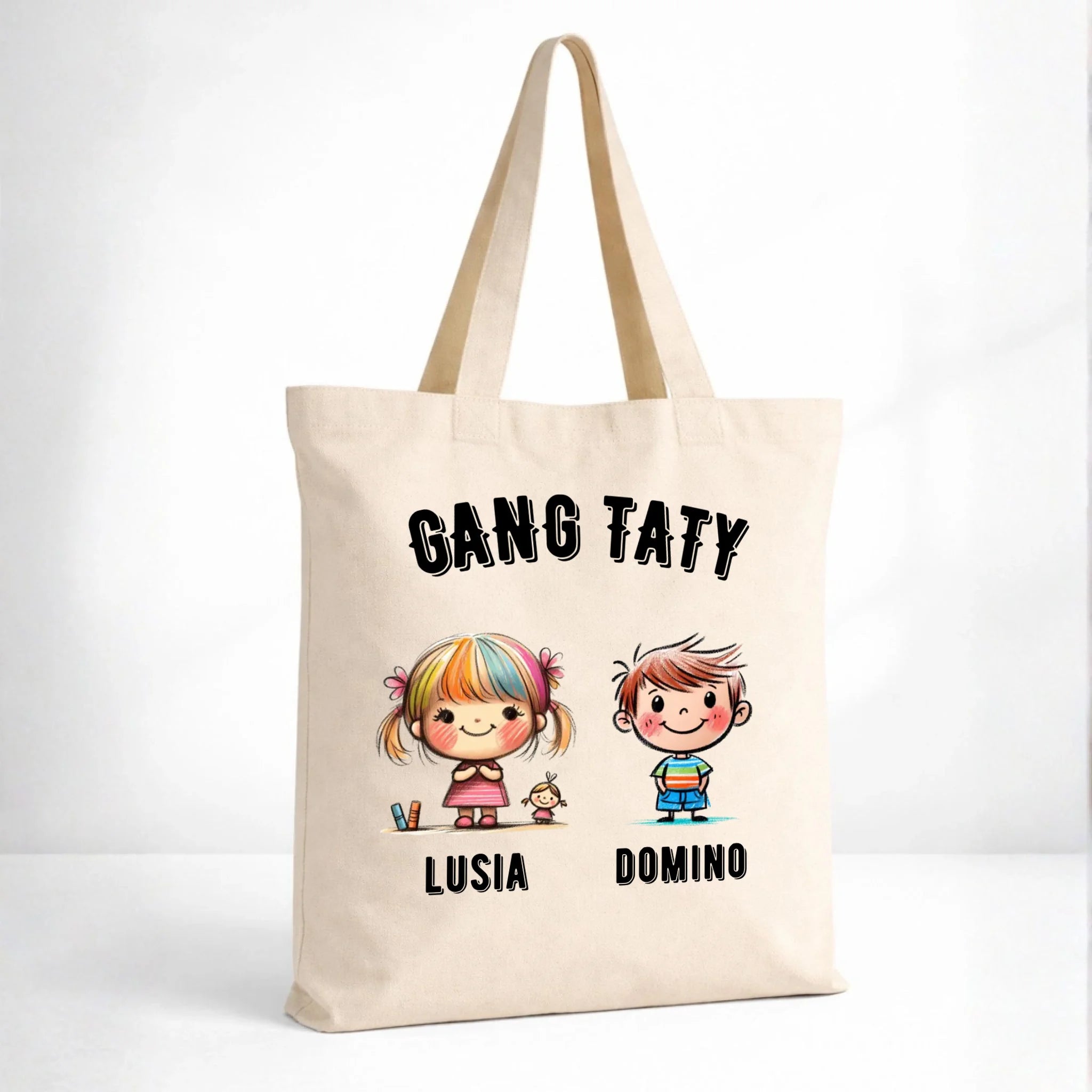 Torba dla taty z imionami dzieci - Gang taty - personalizowana DT09 - StoryCups.pl