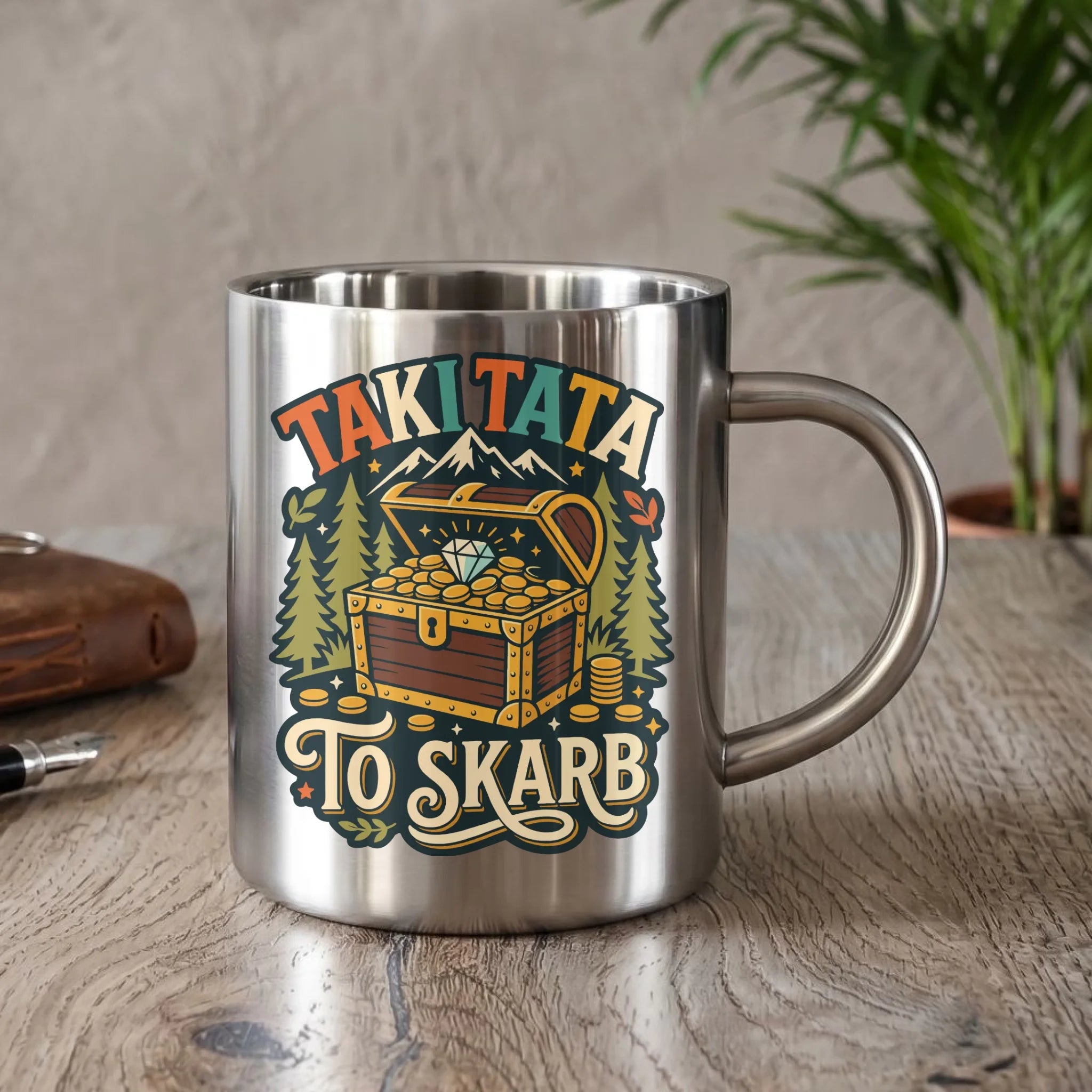 Kubek turystyczny dla taty - Taki tata to skarb DT10 - StoryCups.pl