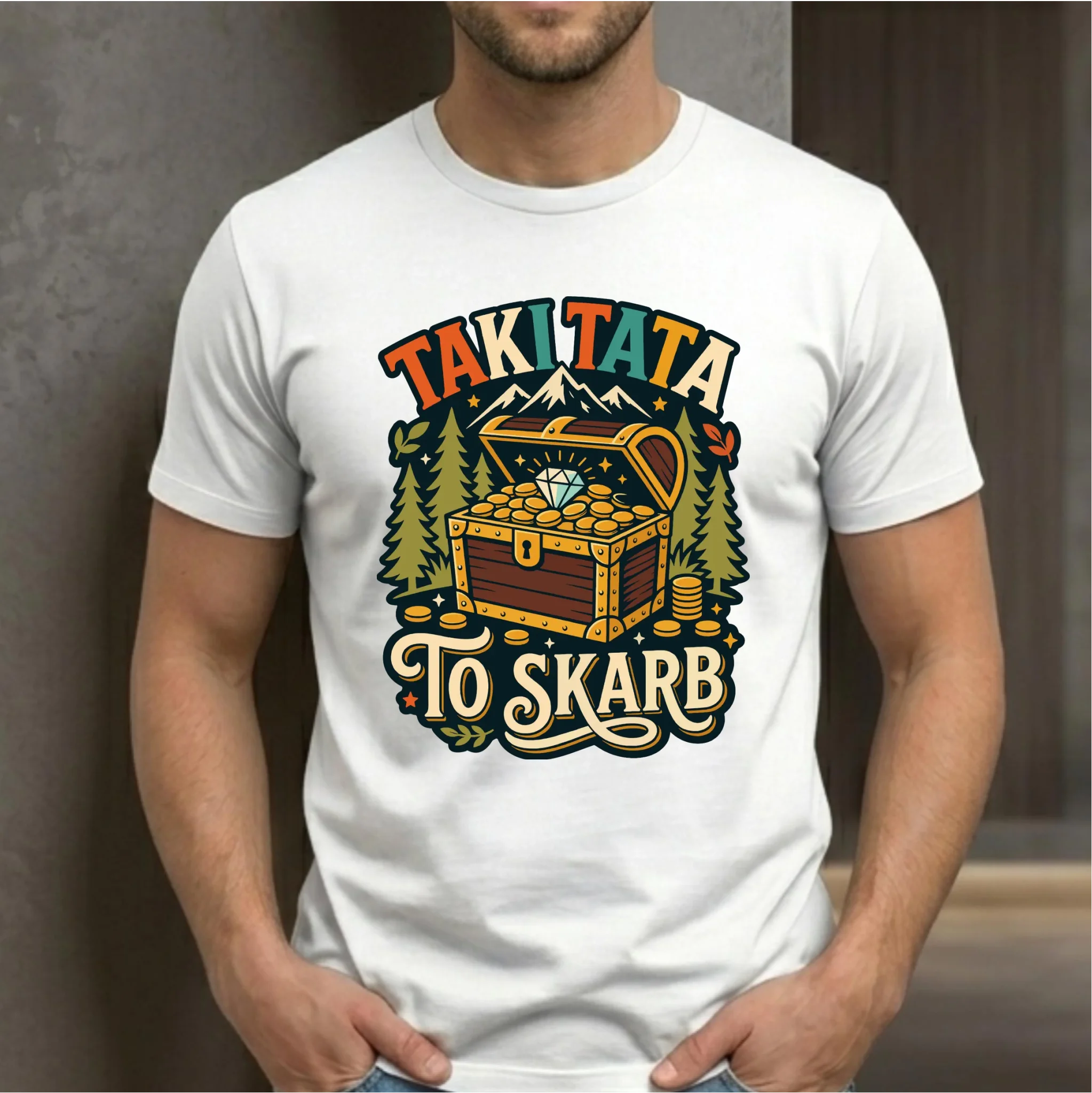 Koszulka dla taty - Taki tata to skarb DT10 - StoryCups.pl
