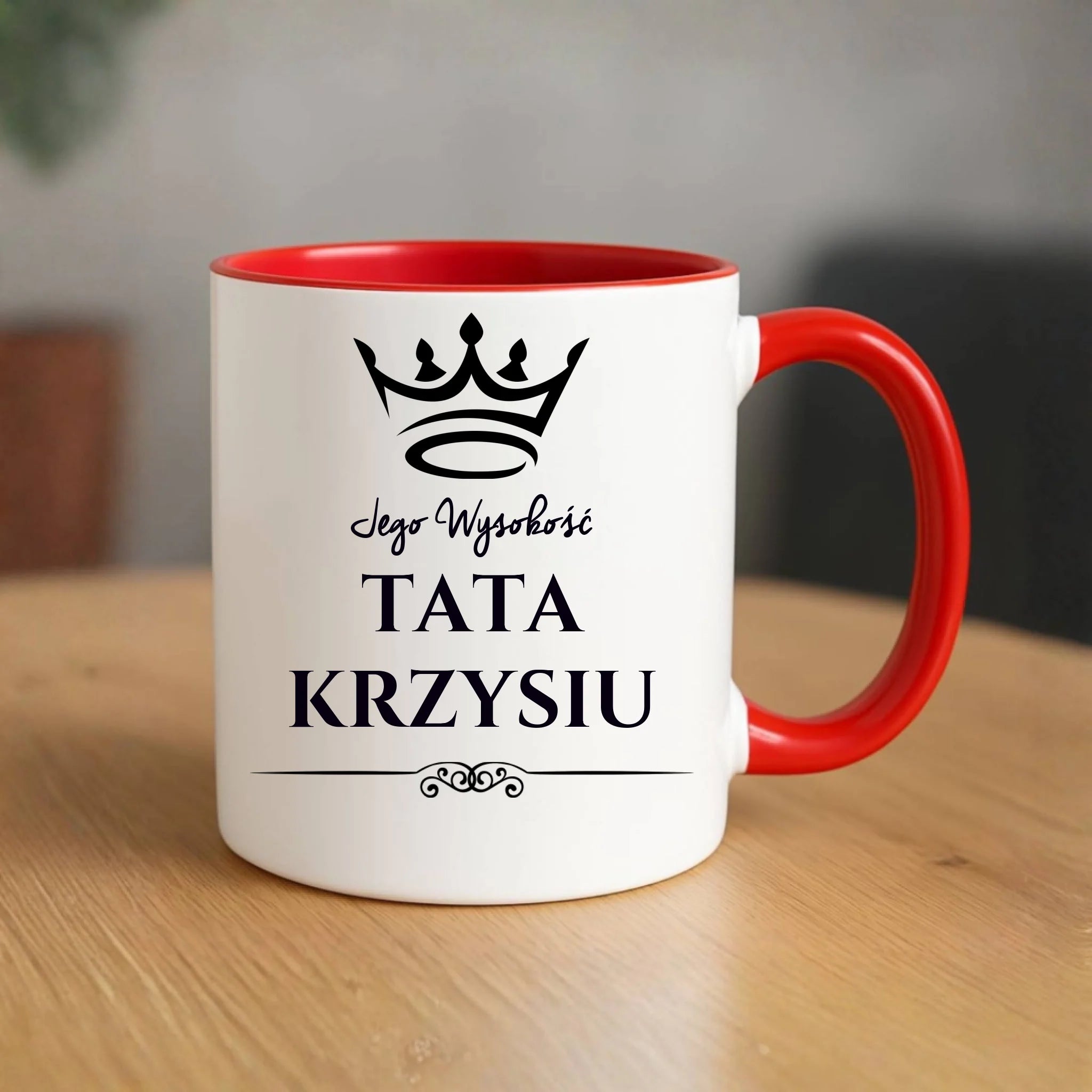 Kubek dla taty - Jego Wysokość Tata - personalizowany DT11 - StoryCups.pl