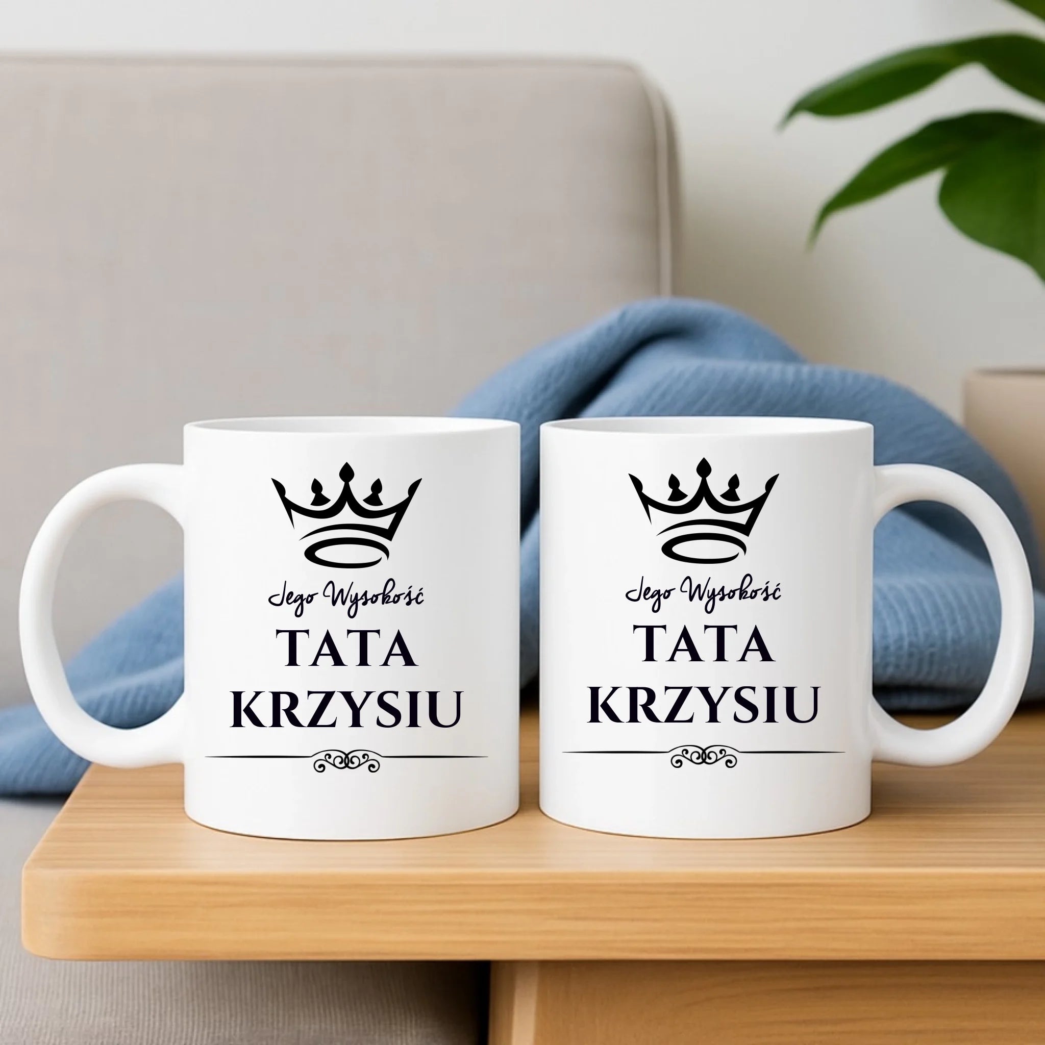Kubek dla taty - Jego Wysokość Tata - personalizowany DT11 - StoryCups.pl