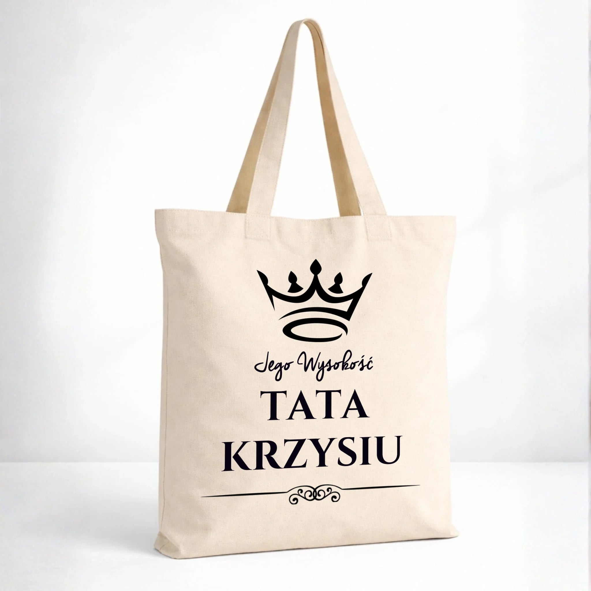 Torba dla taty - Jego Wysokość Tata - personalizowana DT11 - StoryCups.pl