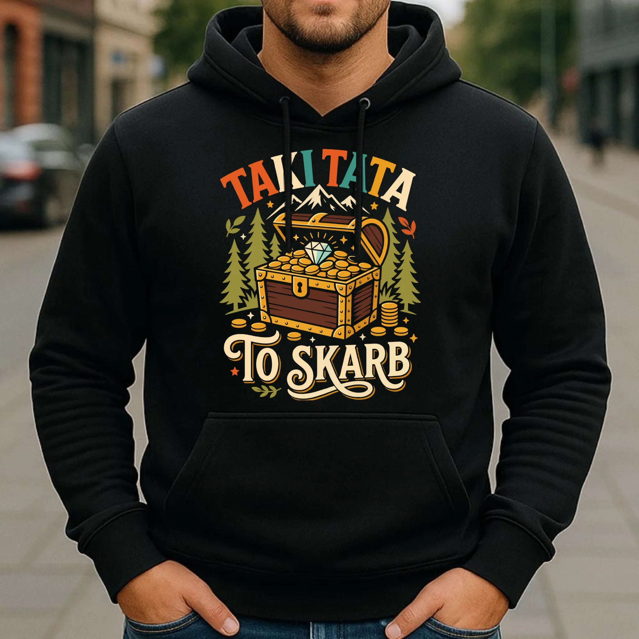 Bluza z kapturem dla taty - Taki tata to skarb DT10 - StoryCups.pl