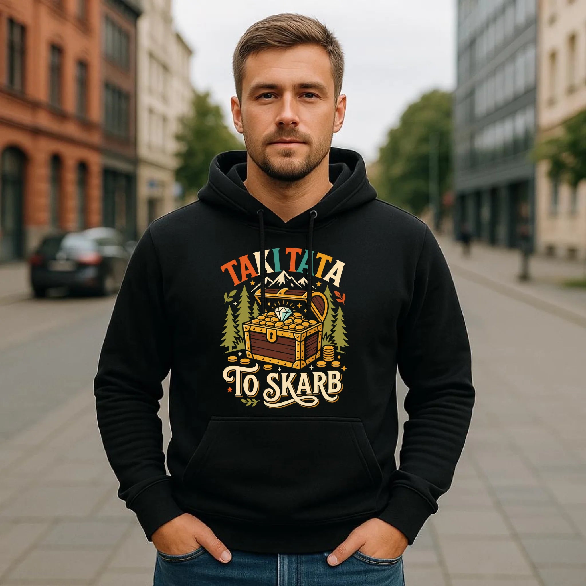 Bluza z kapturem dla taty - Taki tata to skarb DT10 - StoryCups.pl