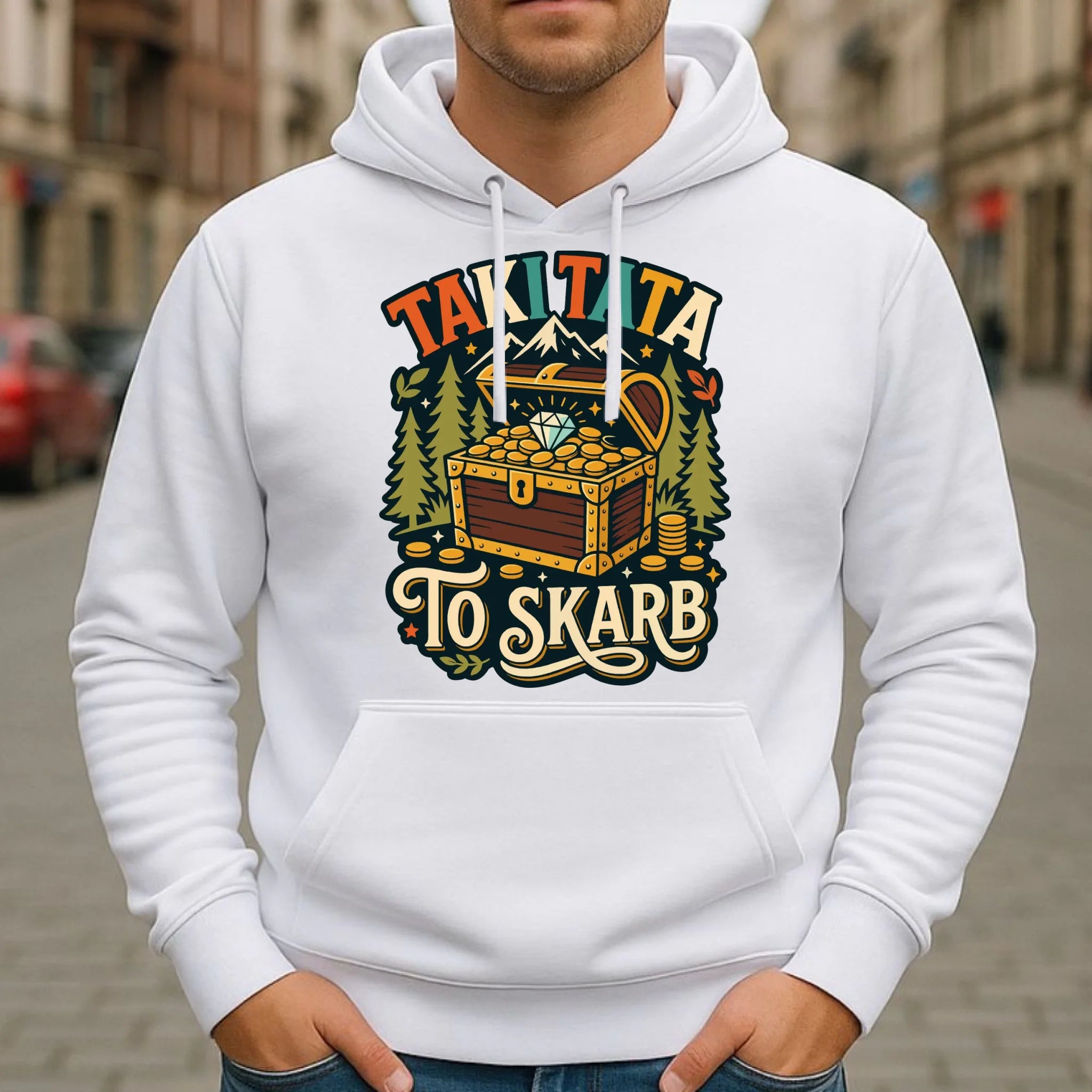 Bluza z kapturem dla taty - Taki tata to skarb DT10 - StoryCups.pl