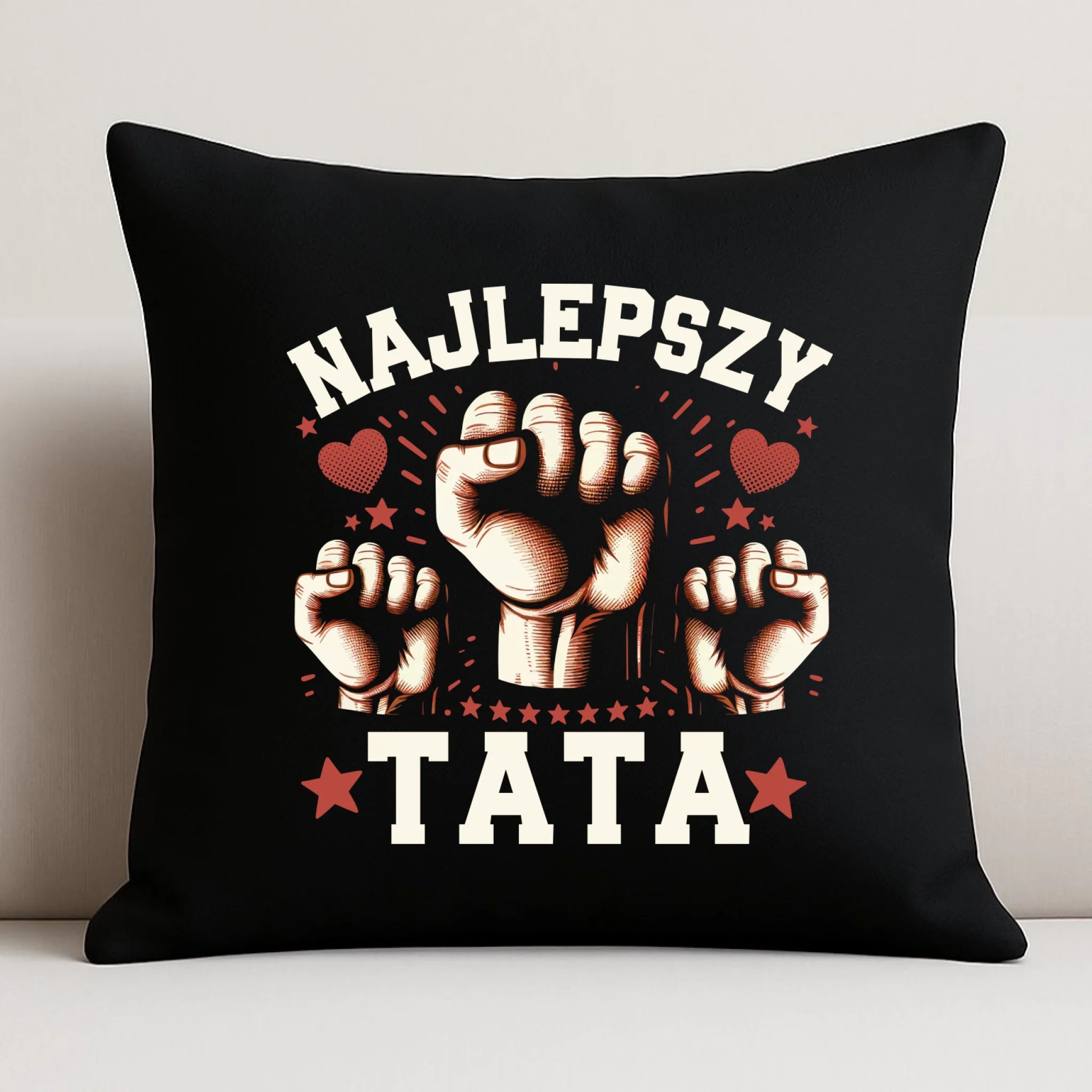 Poduszka dekoracyjna dla taty - Najlepszy tata DT12 - StoryCups.pl