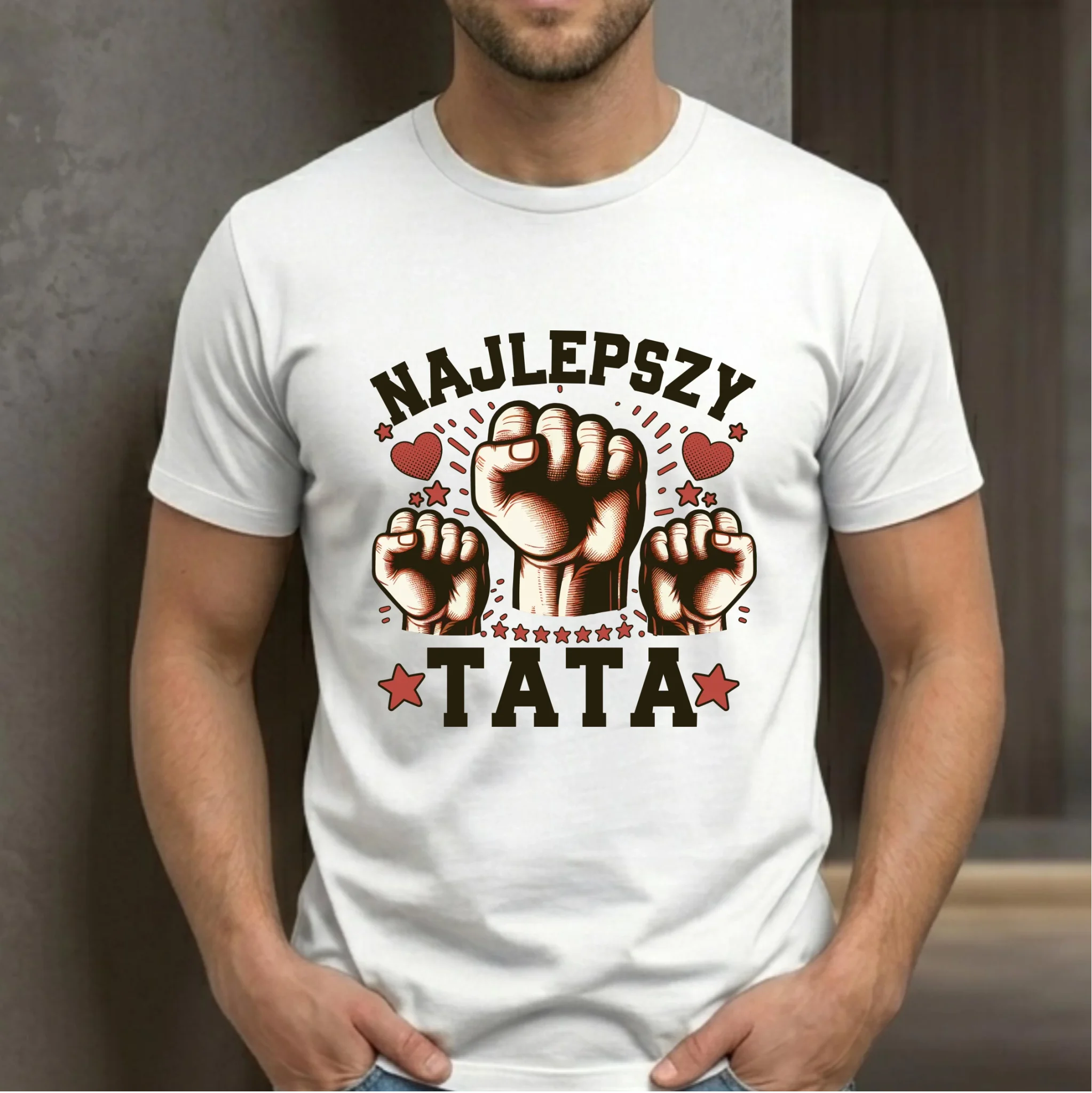 Koszulka dla taty - Najlepszy tata DT12 - StoryCups.pl
