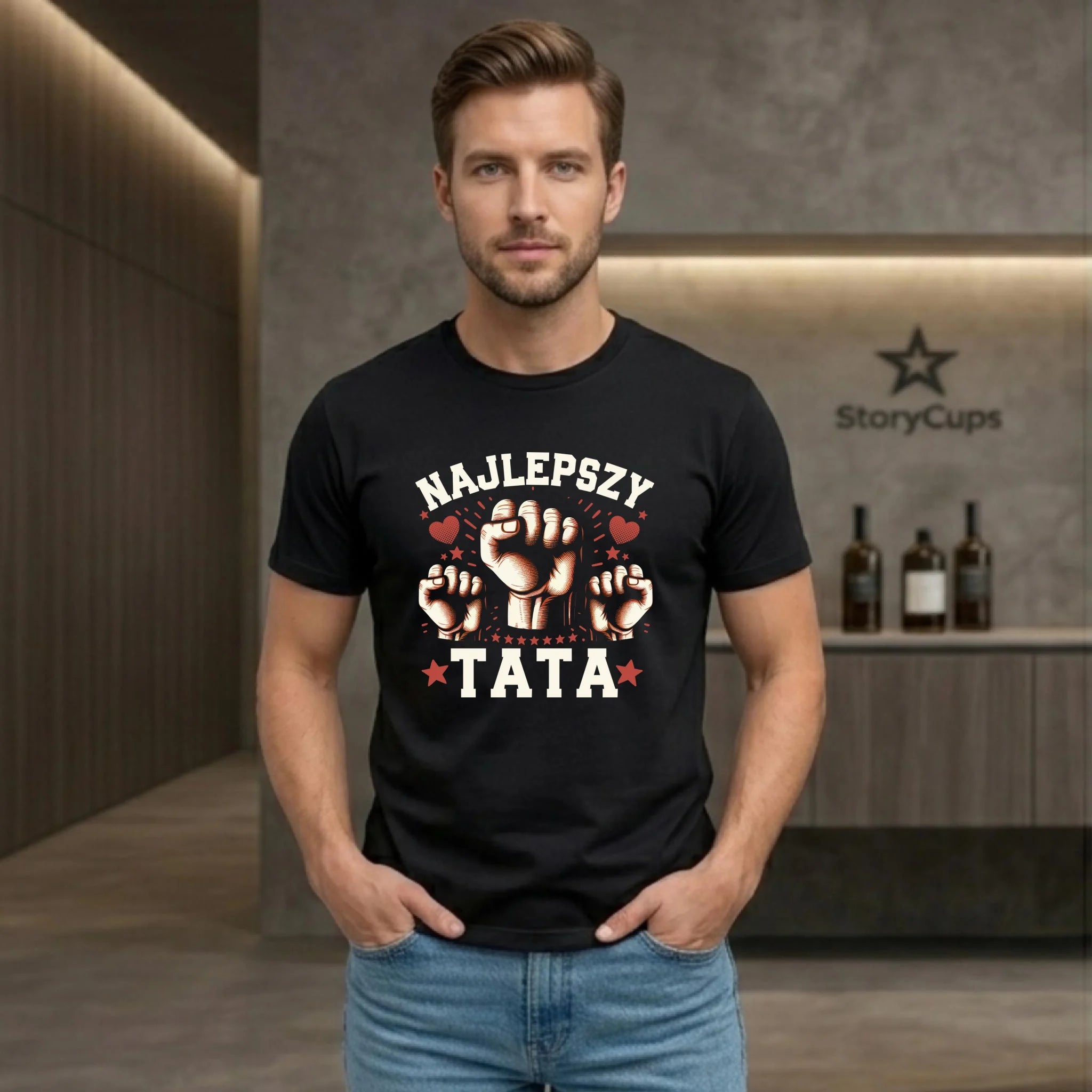 Koszulka dla taty - Najlepszy tata DT12 - StoryCups.pl