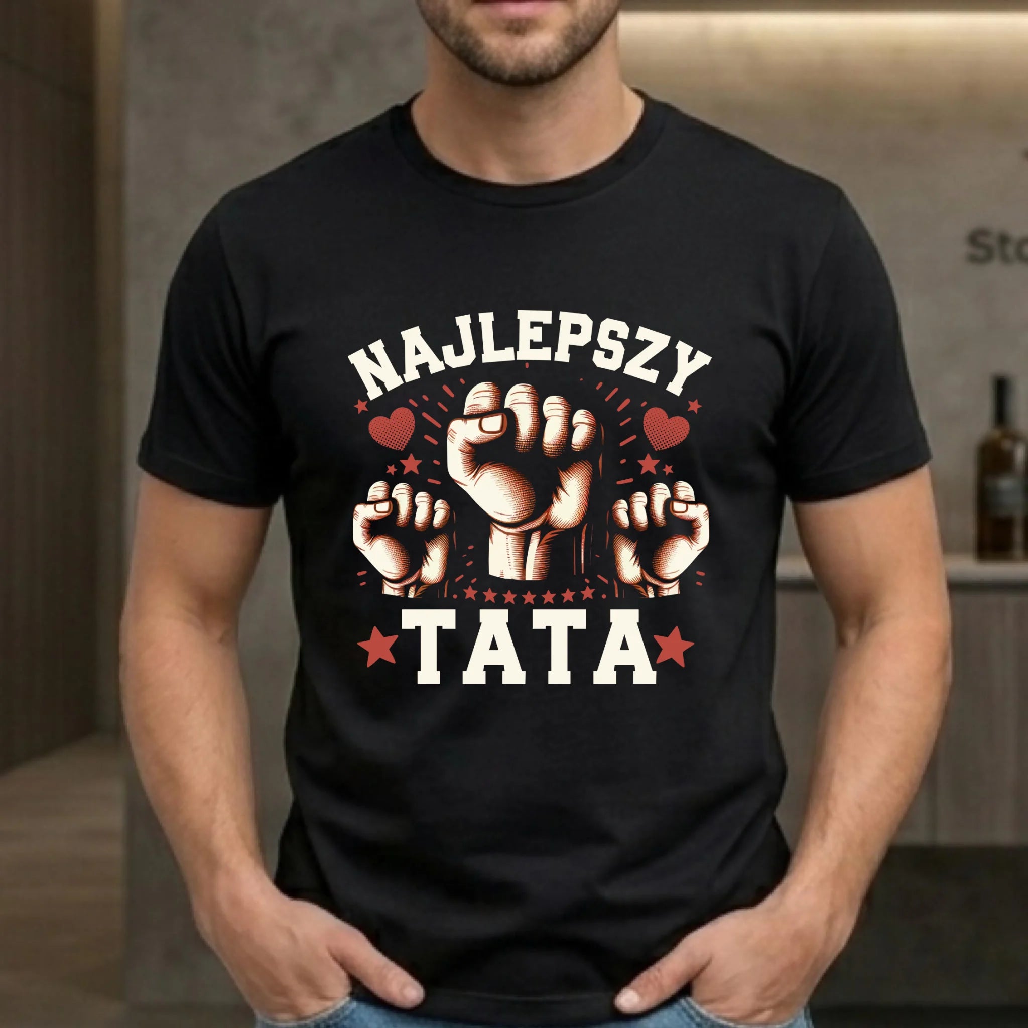 Koszulka dla taty - Najlepszy tata DT12 - StoryCups.pl