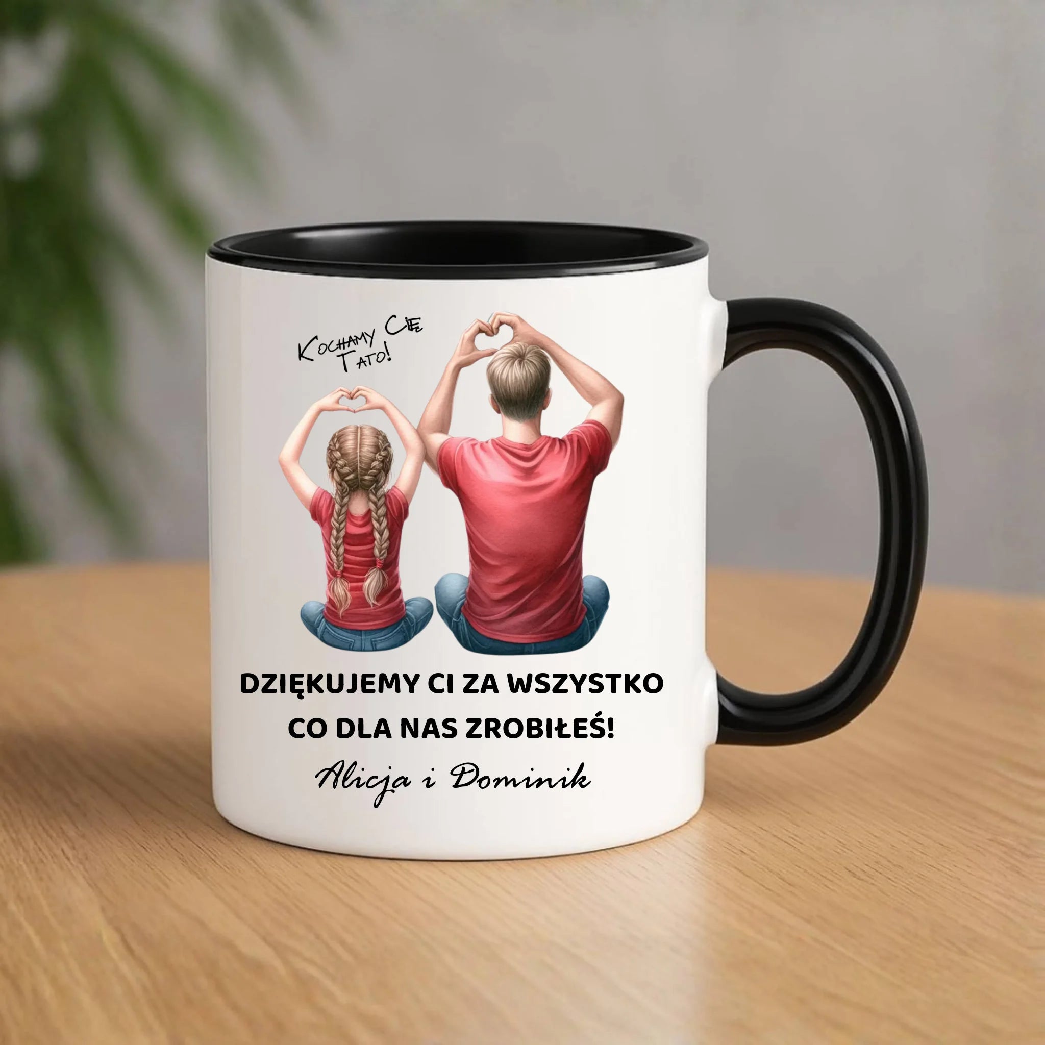Kubek dla taty od dzieci - Dziękujemy Ci Tato - personalizowany DT14 - StoryCups.pl