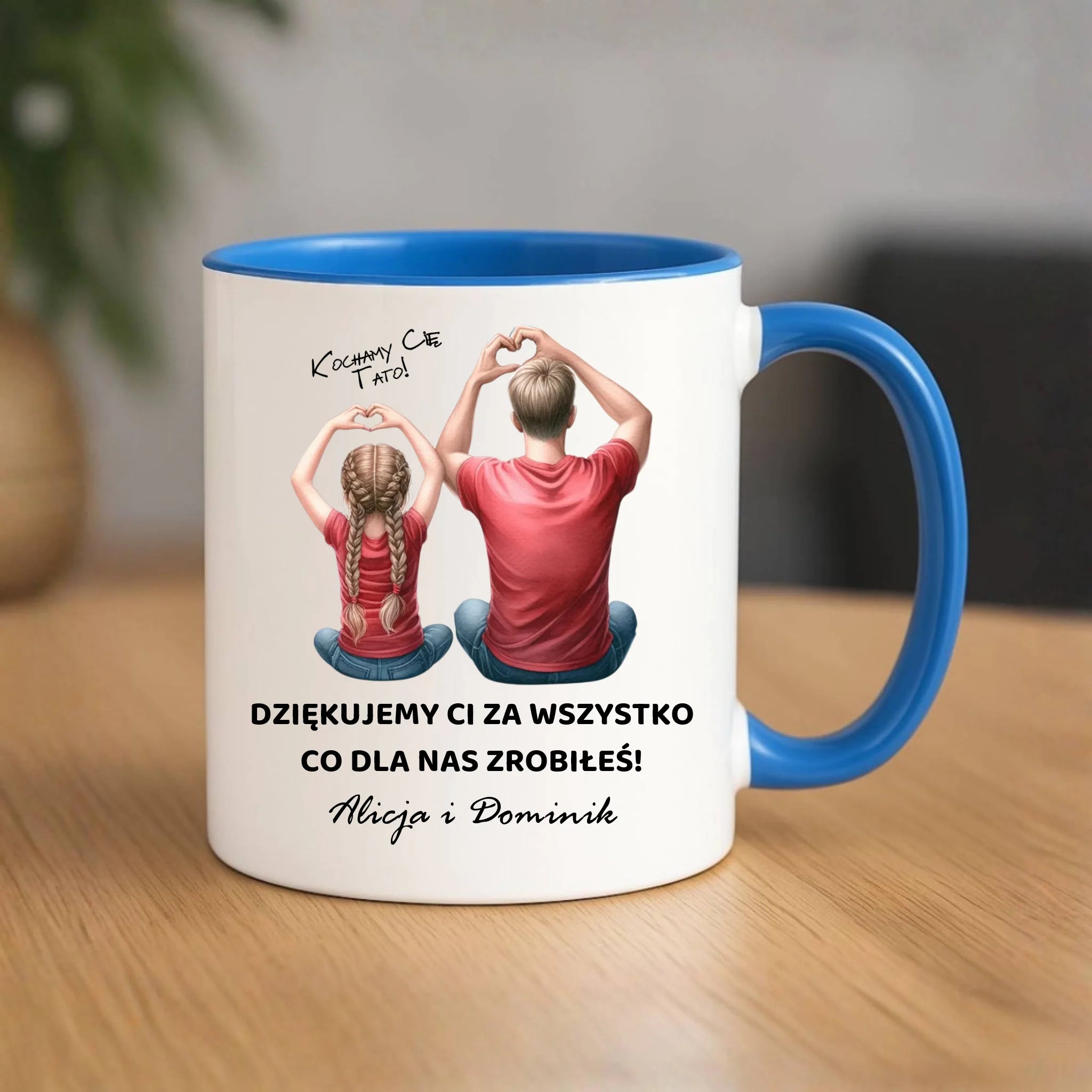 Kubek dla taty od dzieci - Dziękujemy Ci Tato - personalizowany DT14 - StoryCups.pl