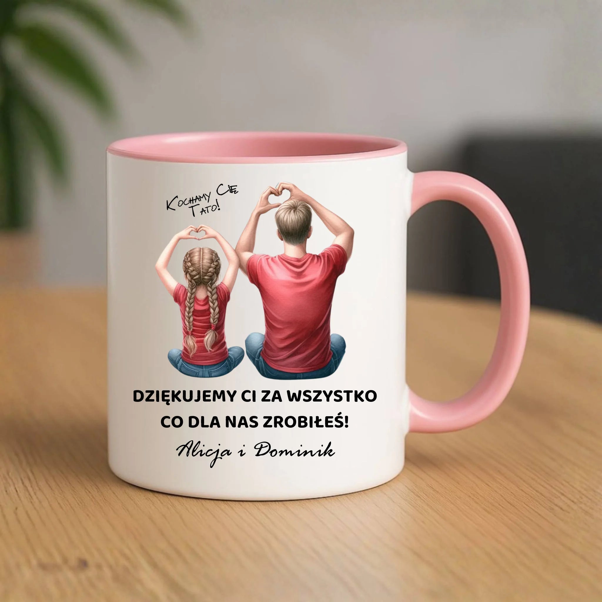 Kubek dla taty od dzieci - Dziękujemy Ci Tato - personalizowany DT14 - StoryCups.pl