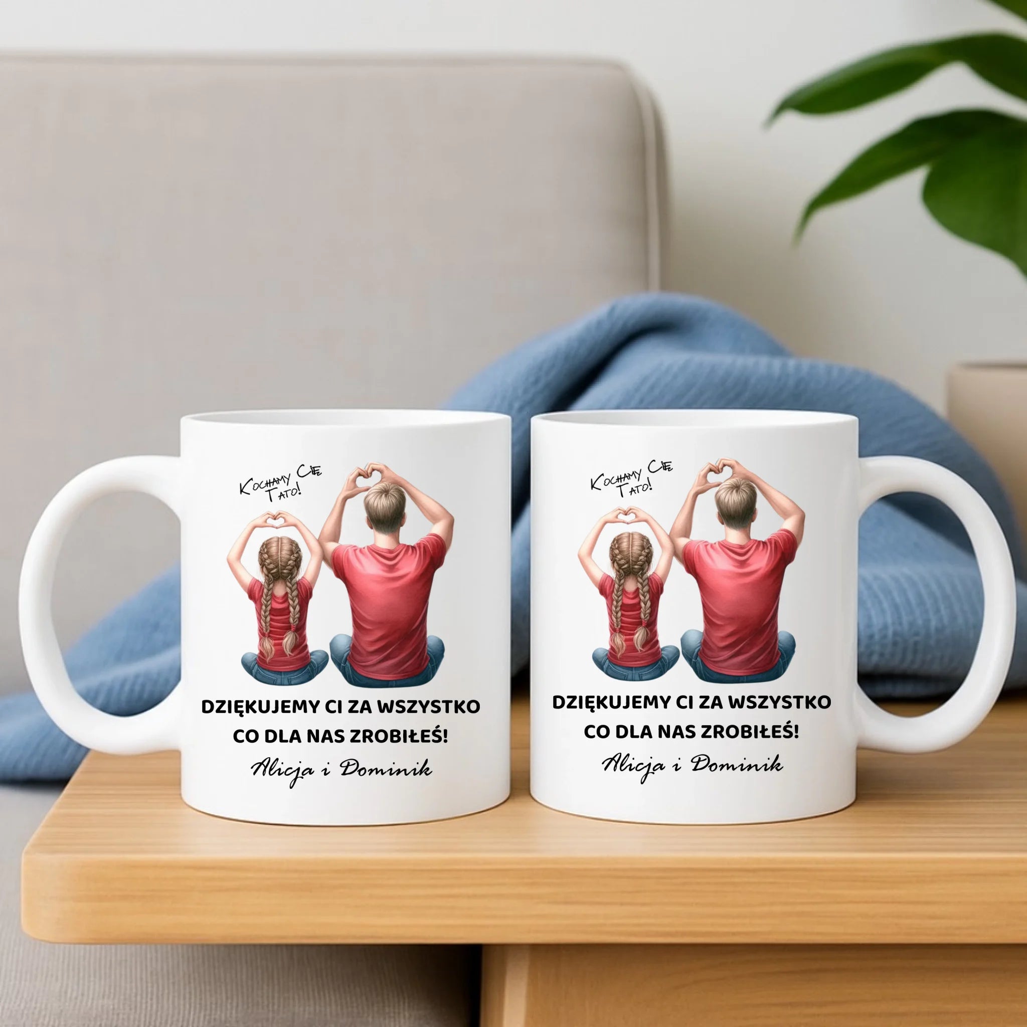 Kubek dla taty od dzieci - Dziękujemy Ci Tato - personalizowany DT14 - StoryCups.pl