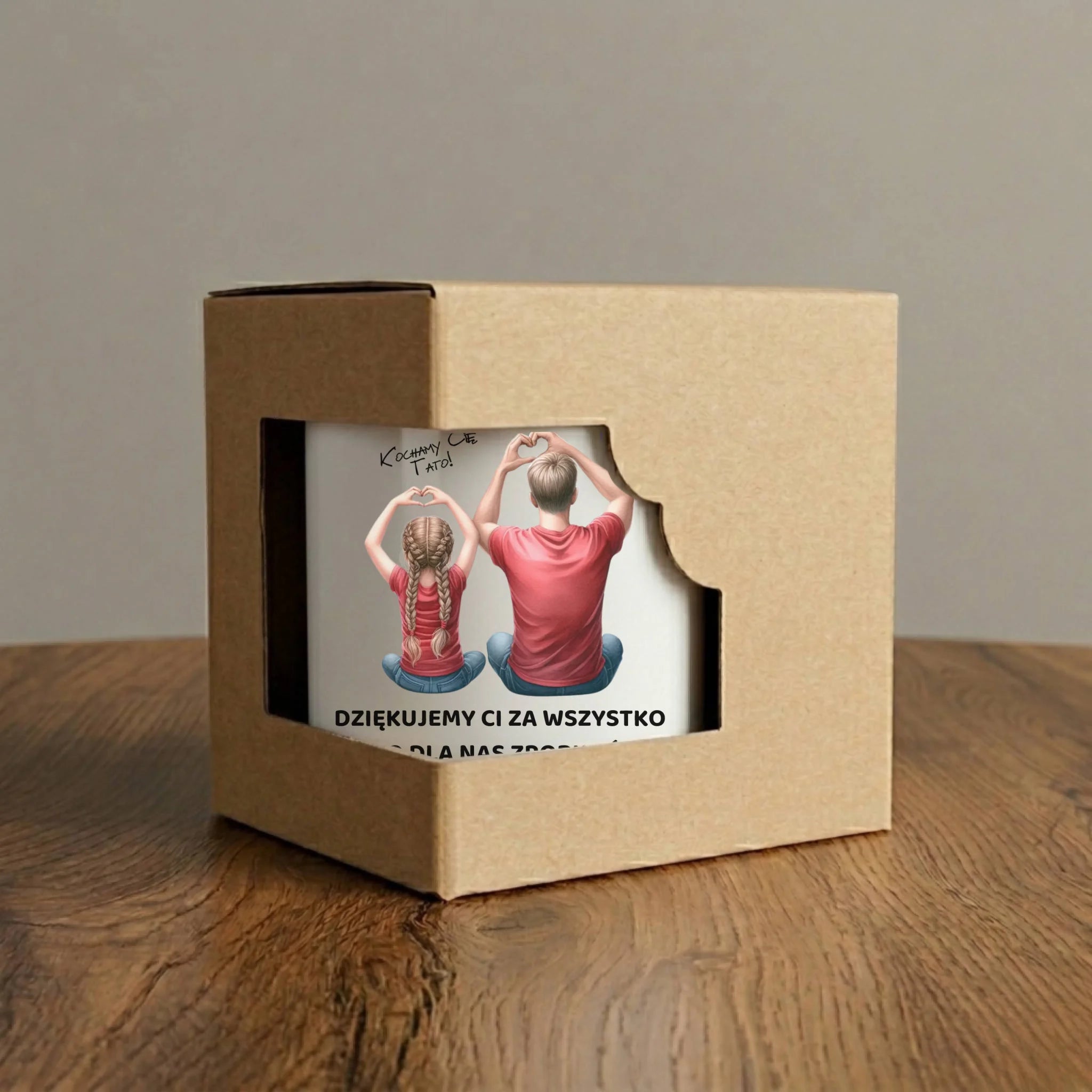 Kubek dla taty od dzieci - Dziękujemy Ci Tato - personalizowany DT14 - StoryCups.pl