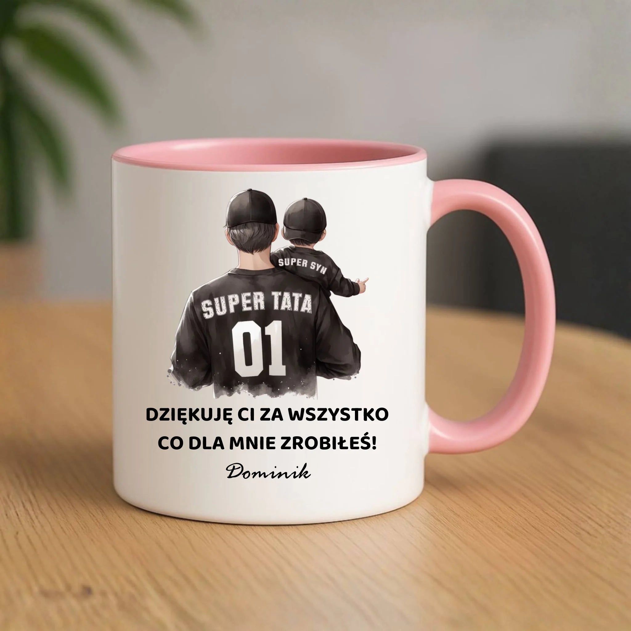 Kubek dla taty od syna - Dziękuję Ci Tato - personalizowany DT14 - StoryCups.pl